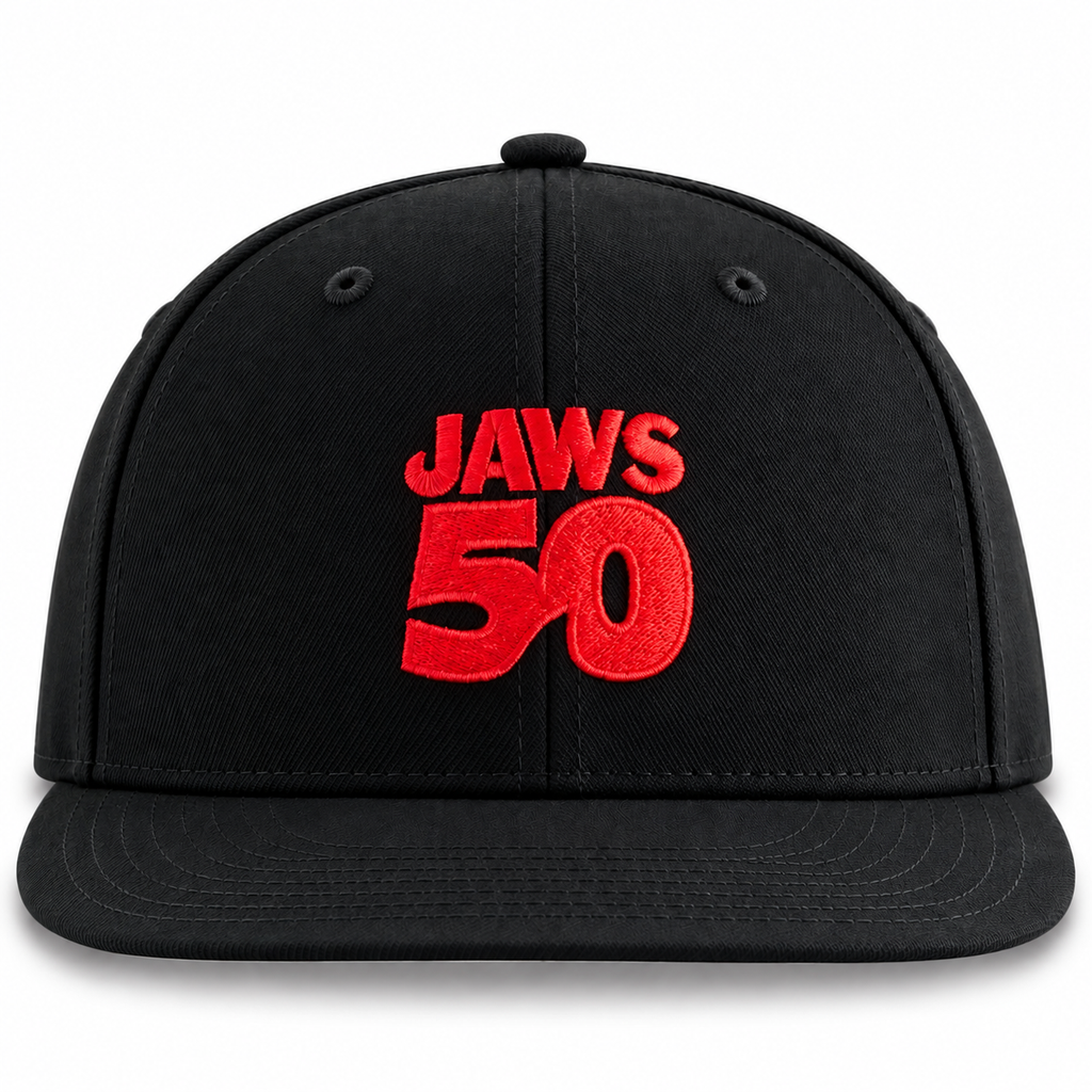 Kith for JAWS 50th Anniversary Aaron Classic Cap Hat Black 2025