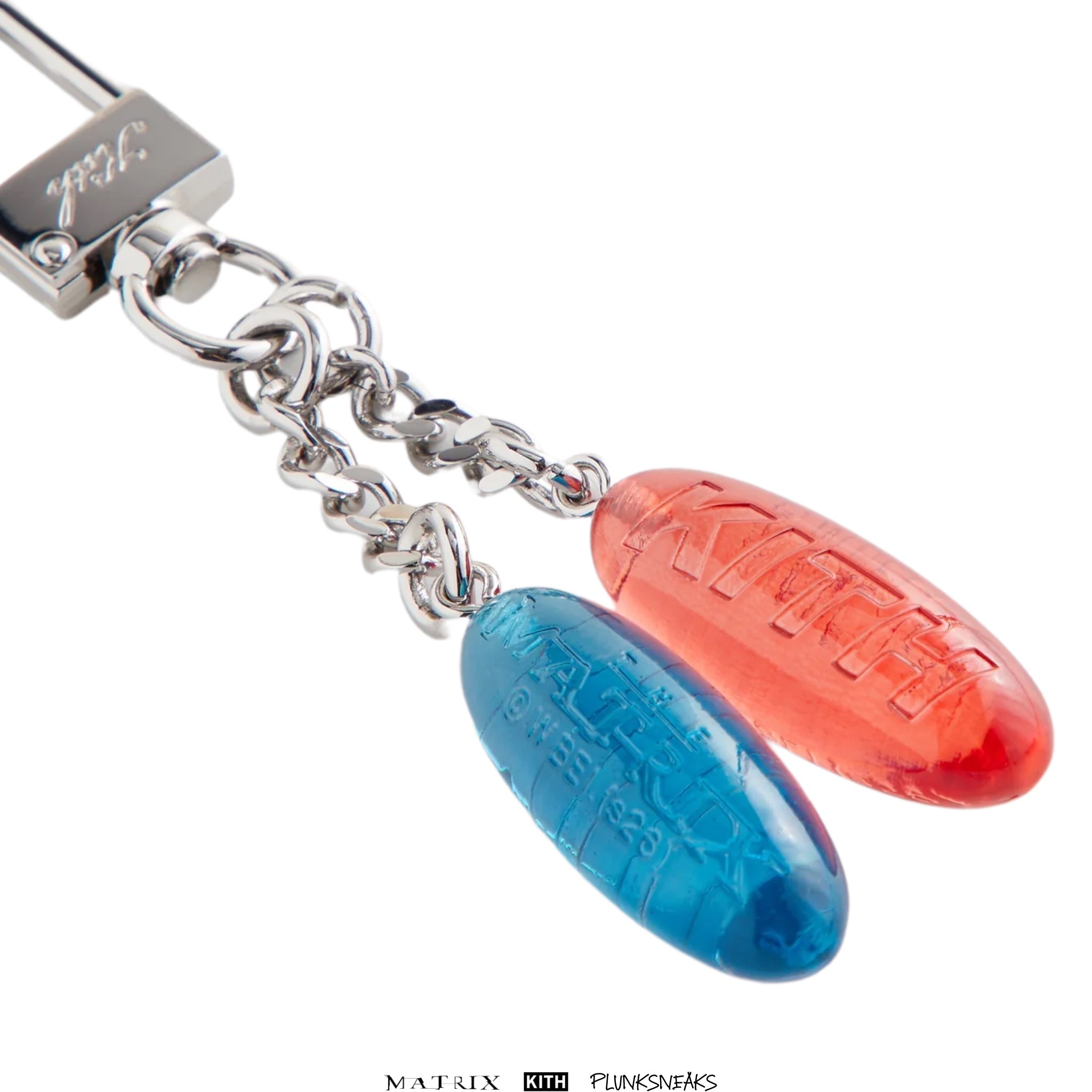 Kith The Matrix Red Pill Blue Pill Keychain