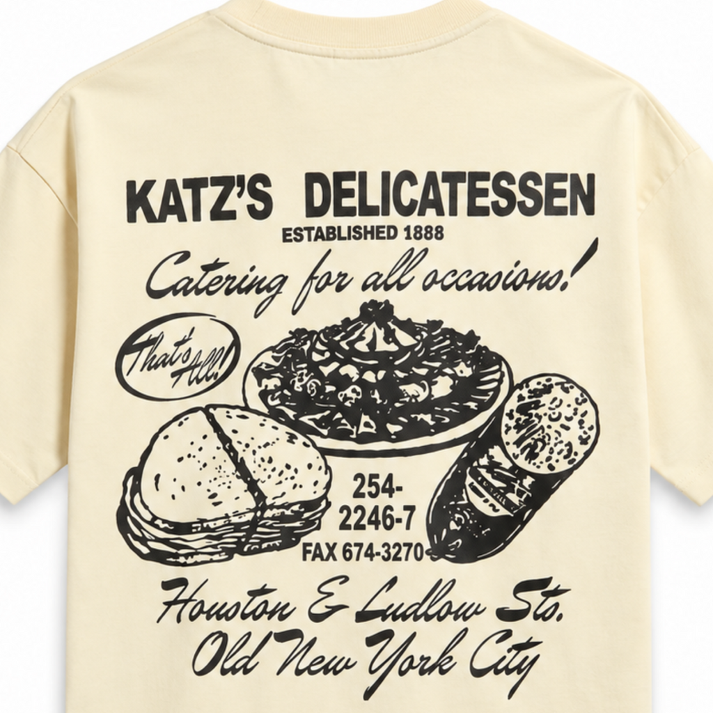 Kith Treats Katz’s Delicatessen Pocket Tee Sandrift  2026
