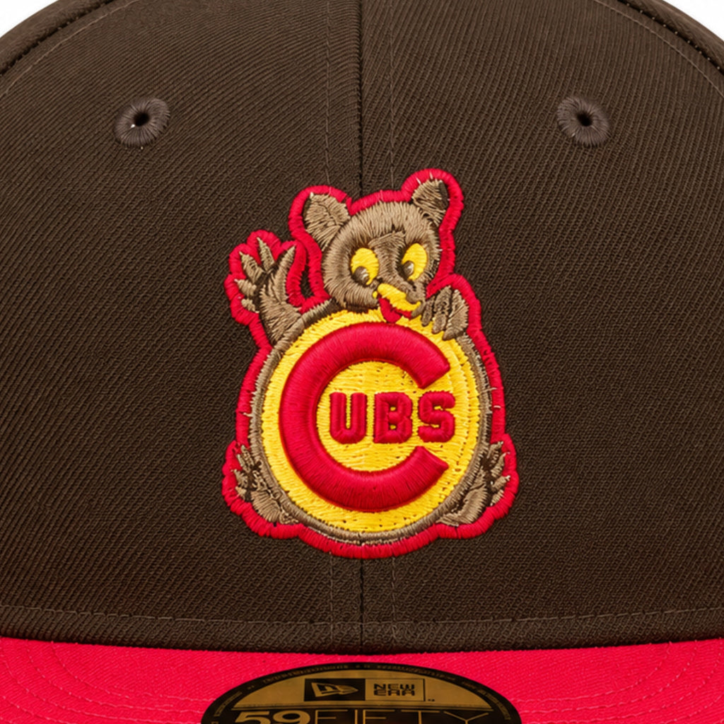 Hat Club New Era Chicago Cubs Vintage Bear 1990 All-Star Game 59FIFTY Fitted Hat Brown Red 2022
