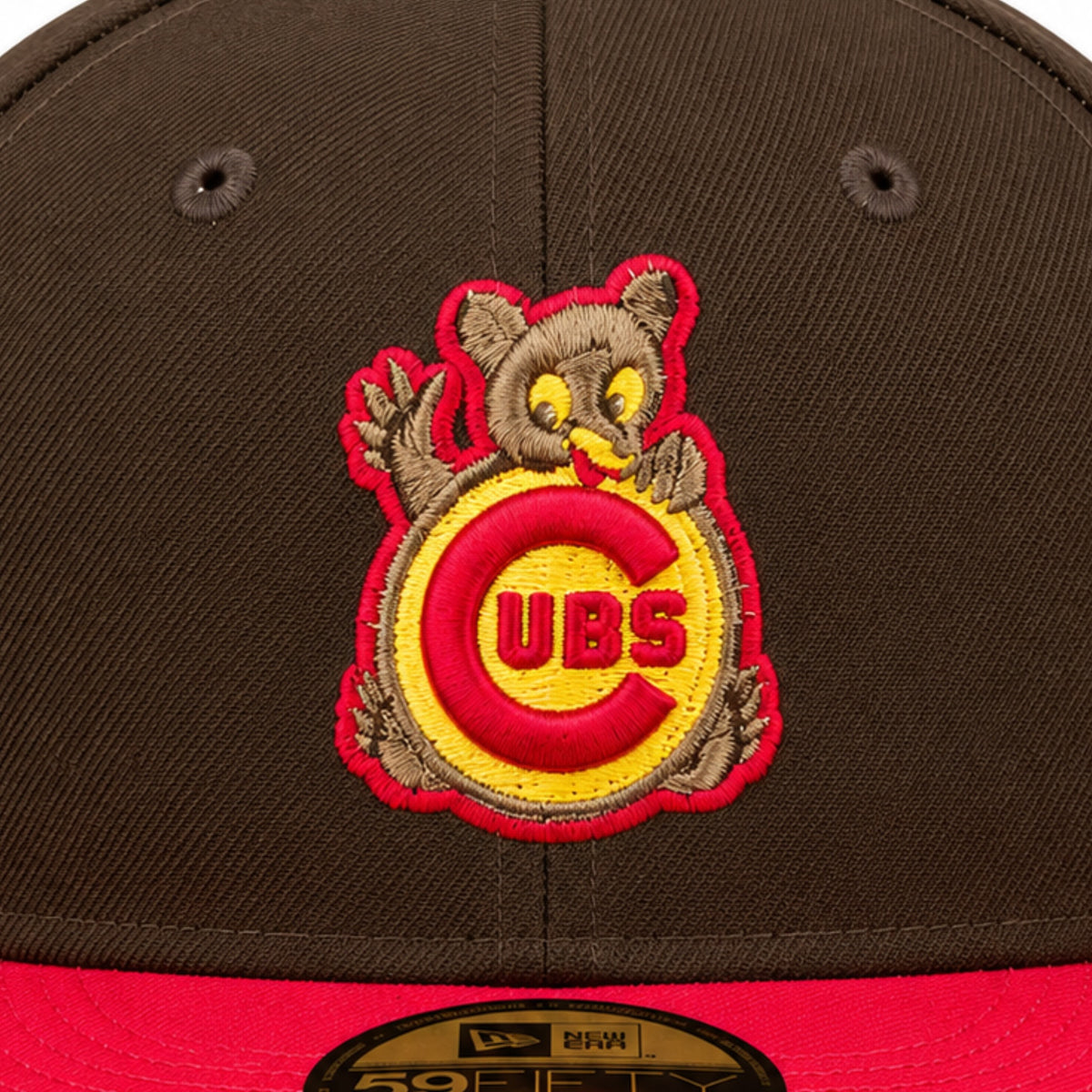 Hat Club New Era Chicago Cubs Vintage Bear 1990 All-Star Game 59FIFTY Fitted Hat Brown Red 2022