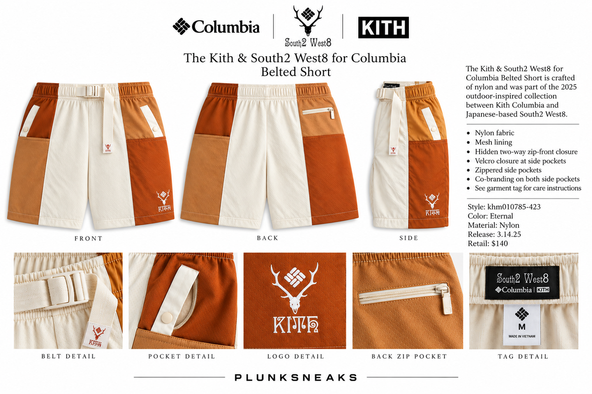 Kith Columbia South2 West8 C.S. Belted Short Eternal 2025