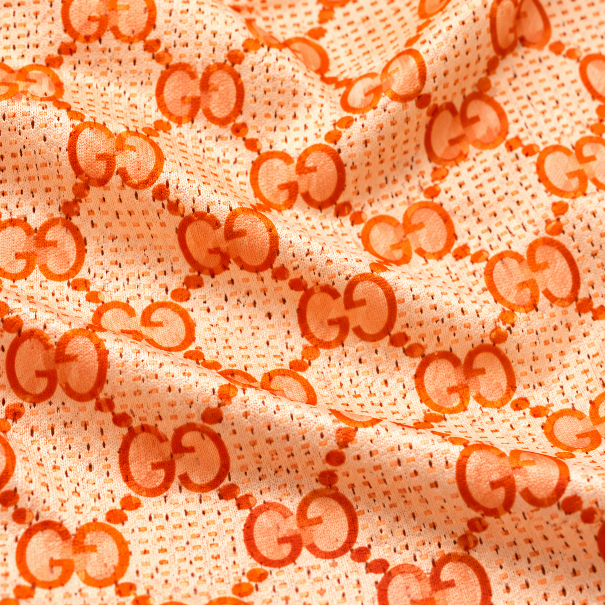 Bravest Studios Gucci-Inspired Mesh Shorts Monogram Creamsicle 2020 (USED)