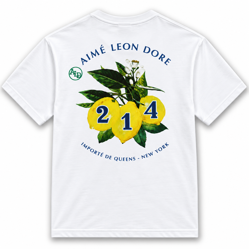 Aimé Leon Dore Mulberry 214 Lemon Tee White 2021 (USED)
