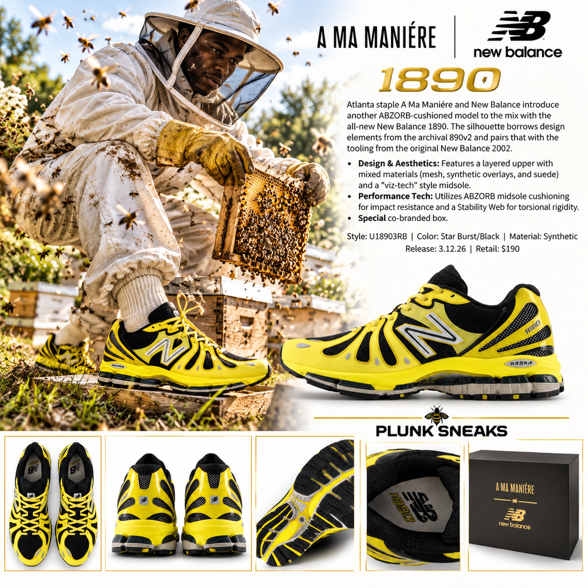 A Ma Maniére New Balance 1890 Star Burst 2026