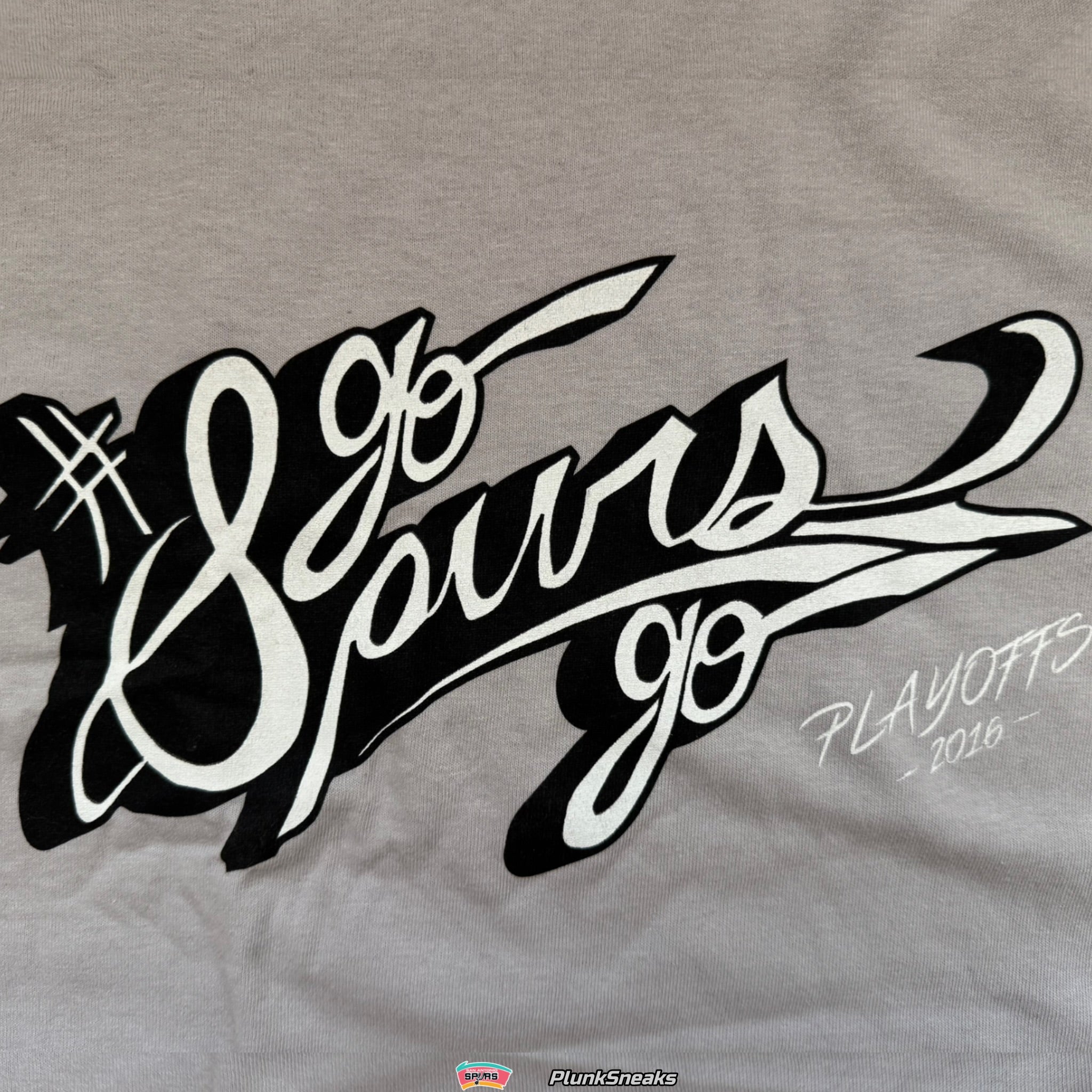 San Antonio Spurs Go Spurs Go Hashtag Playoff Tee 2016 (USED)