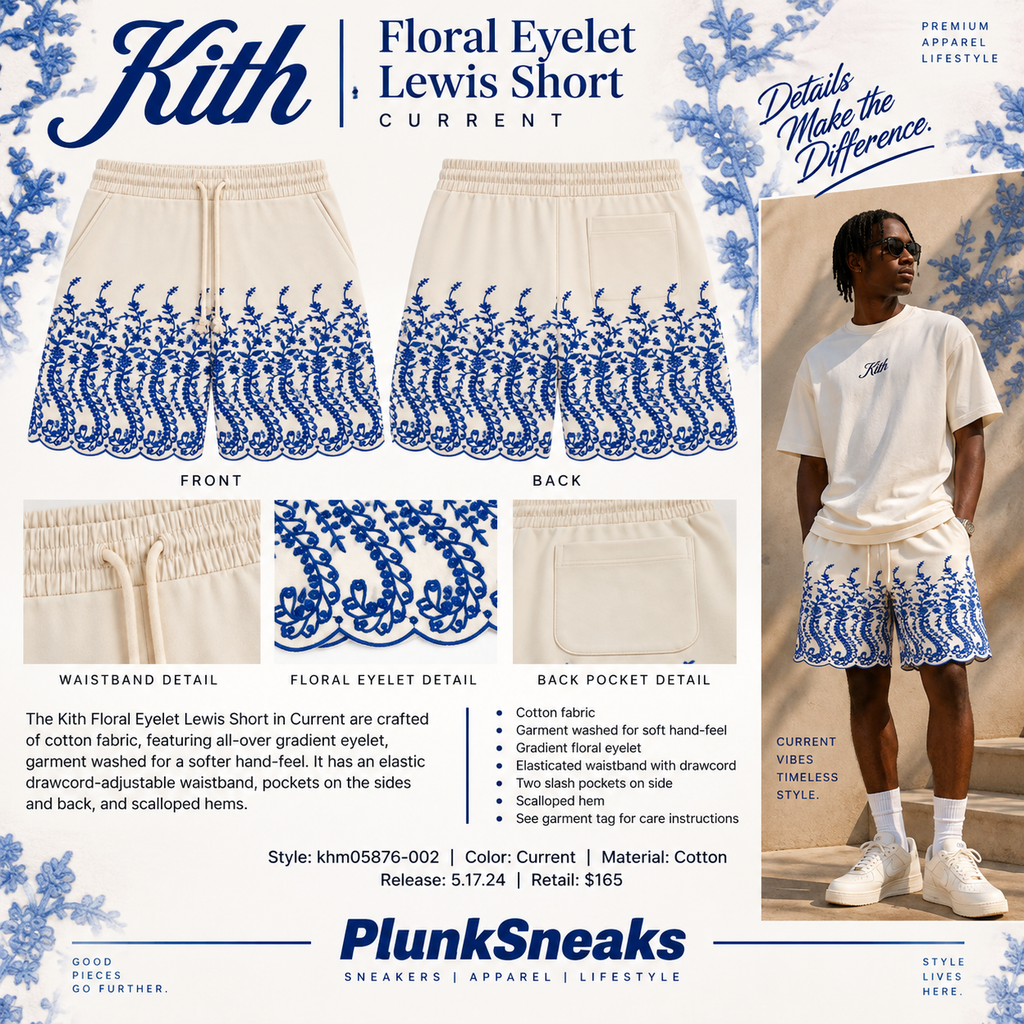 Kith Floral Eyelet Lewis Short Current 2023