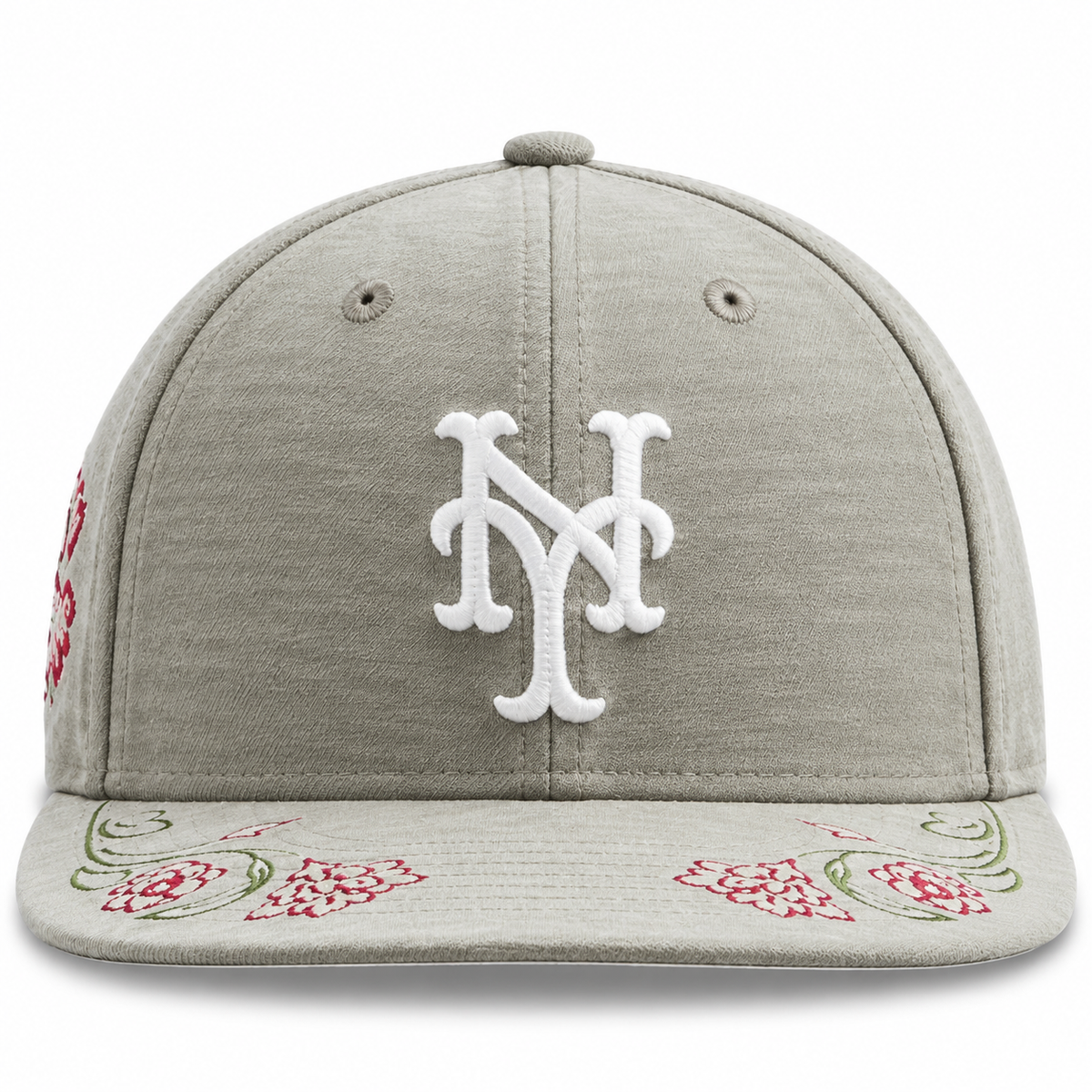 Kith New Era New York Mets Floral Chenille Low Profile 59FIFTY Fitted Cap Haze 2024
