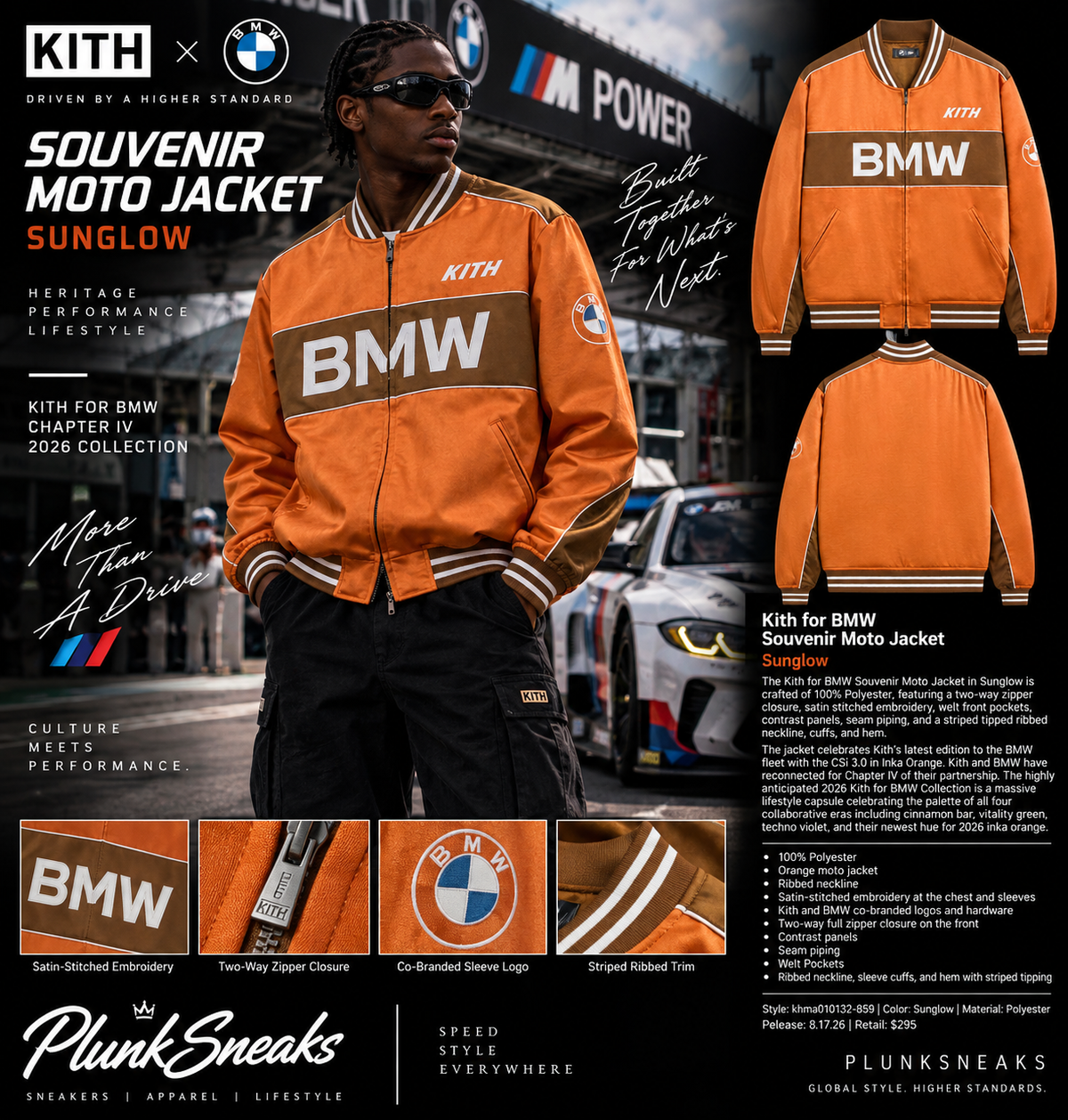 Kith for BMW Souvenir Moto Jacket Sunglow 2026