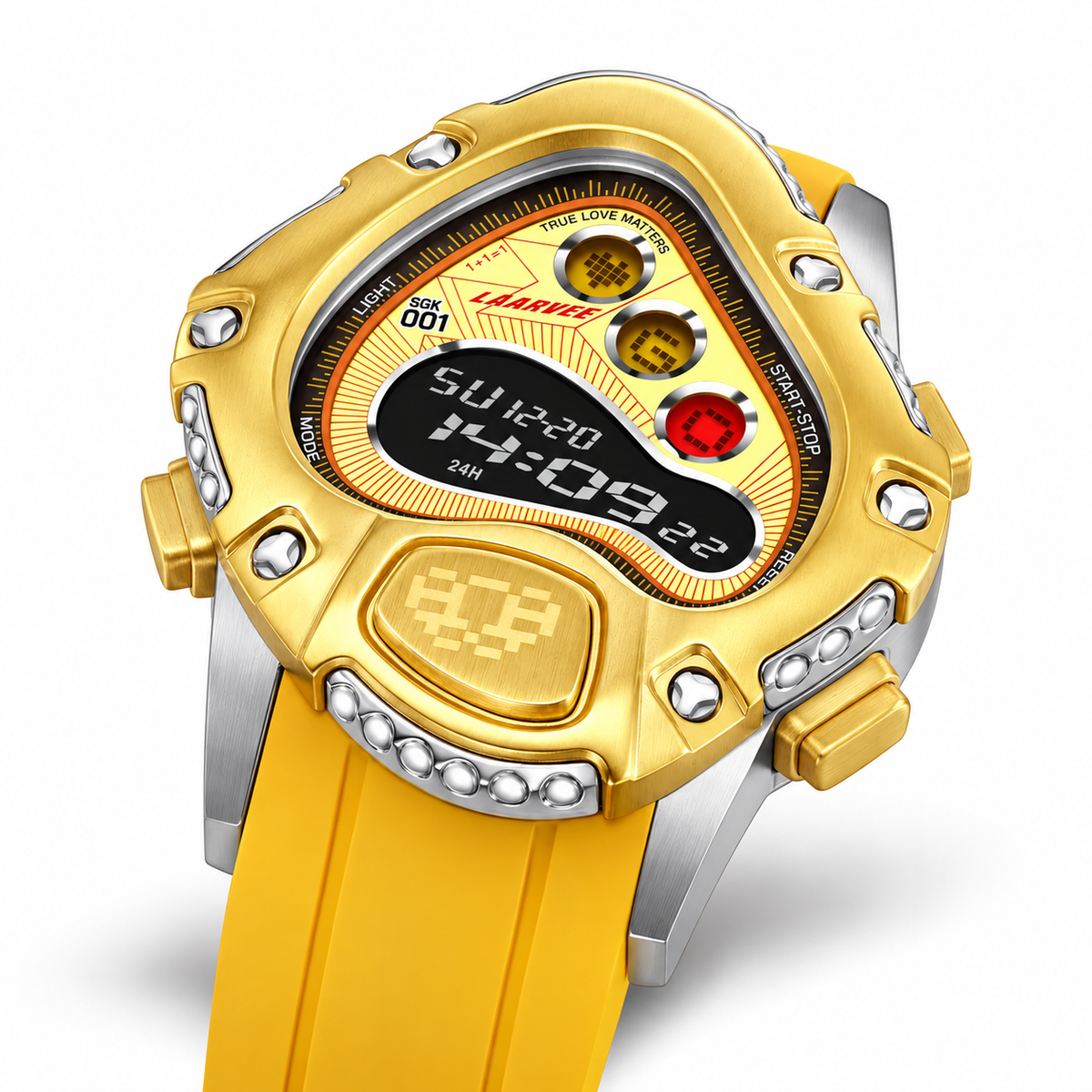 LAARVEE Sinngouki SGK001 Gold Yellow Digital Watch 2024 (NEW-)