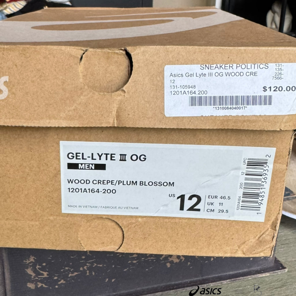 ASICS GEL-LYTE 3 Wood Crepe Plum Blossom 2020 (USED)