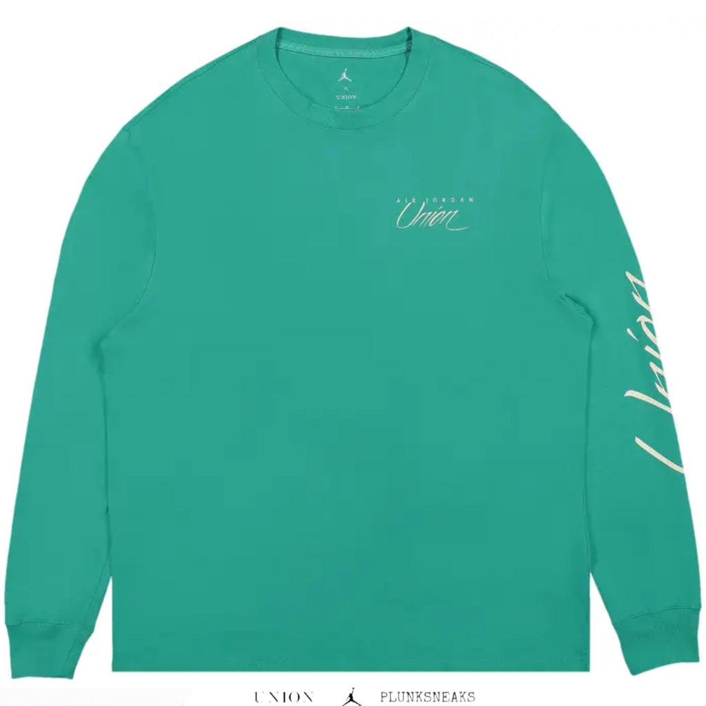 Air Jordan 1 KO x Union LA Long-Sleeve Tee Kinetic Green/Coconut Milk (USED)