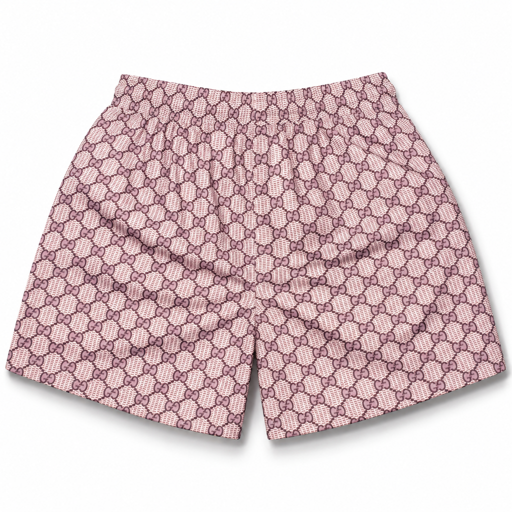 Bravest Studios Gucci-Inspired Mesh Monogram Shorts Rose 2020 (USED)