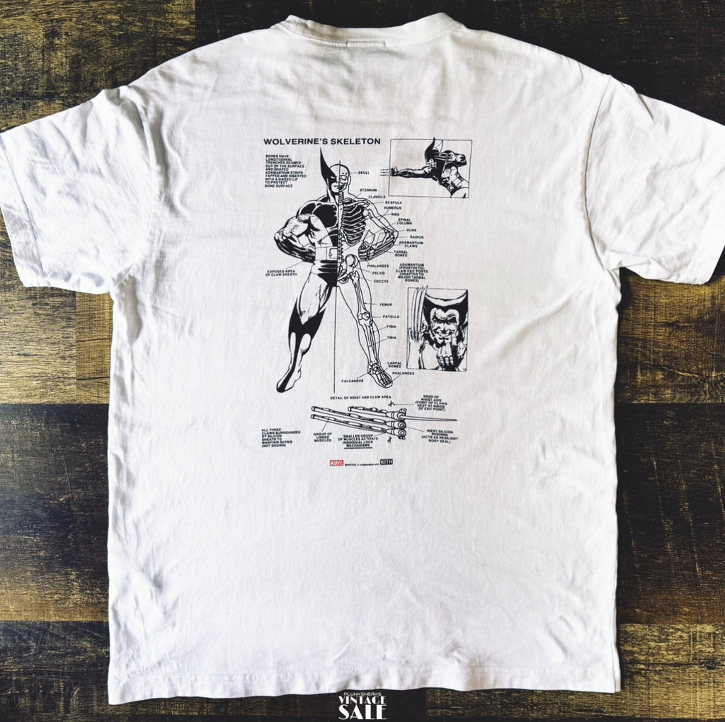 Kith x Marvel X-Men Anatomy Vintage Tee 2023 (USED)