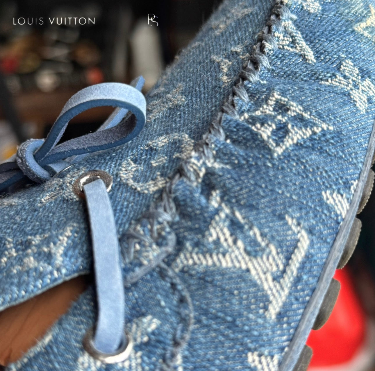 Louis Vuitton Denim Monogram Arizona Moccasin 2019 (USED)
