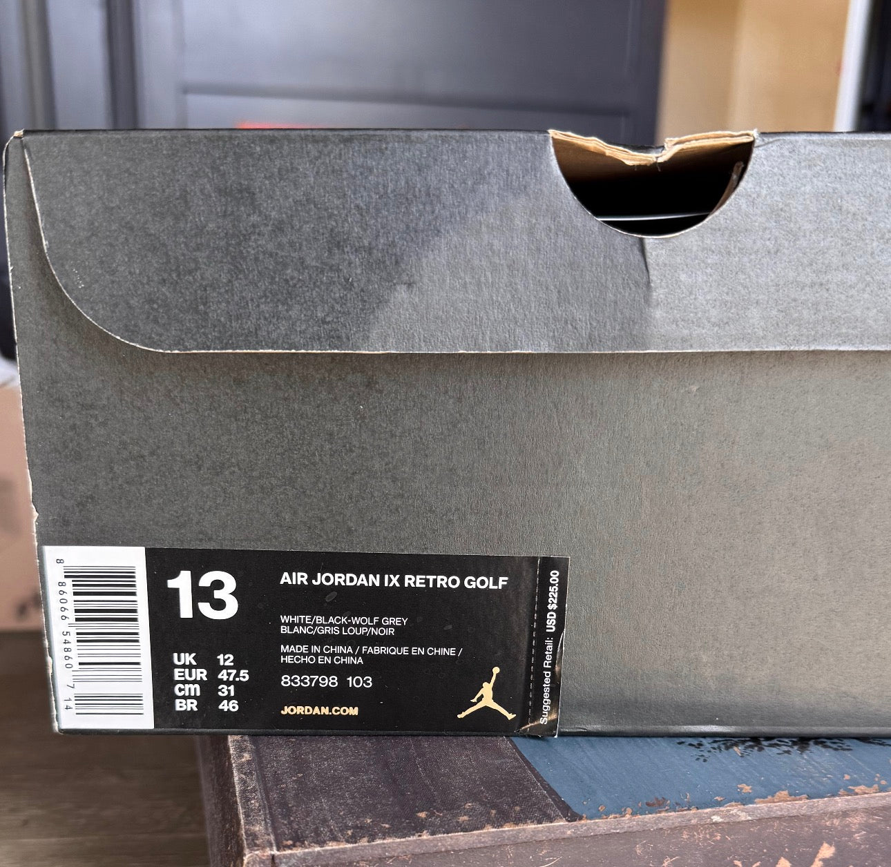 Air Jordan 9 Retro Golf Wolf Grey 2016 (USED)