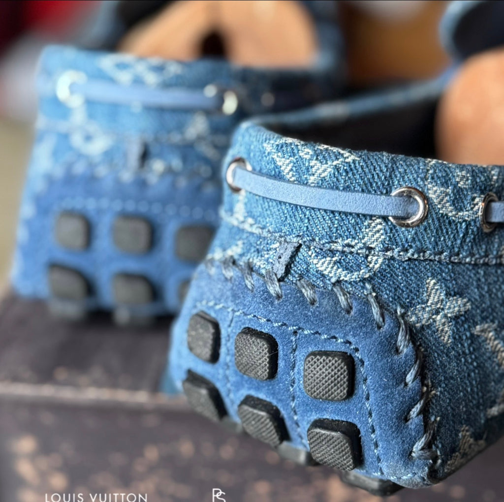 Louis Vuitton Denim Monogram Arizona Moccasin 2019 (USED)