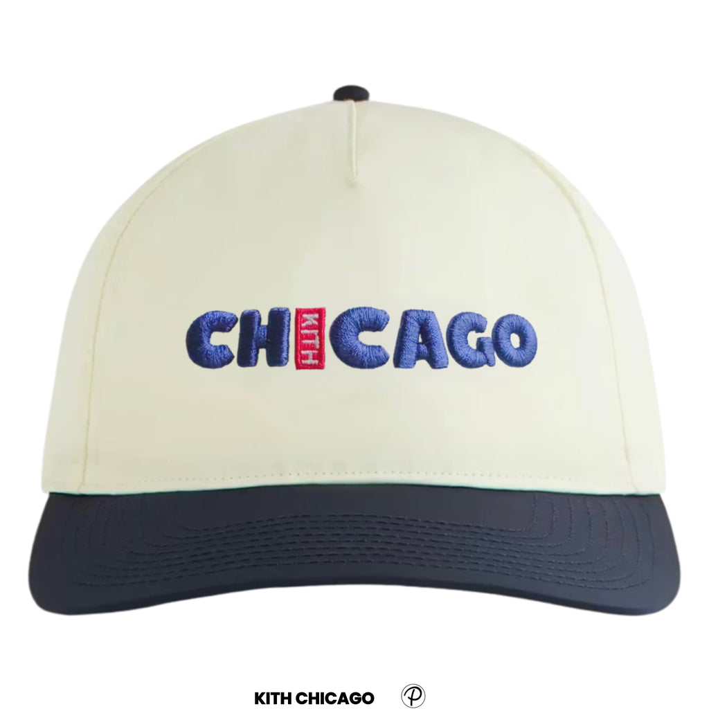 Kith Chicago Cubs Logo Nylon Bay Low Pinch Hat | Store Exclusive