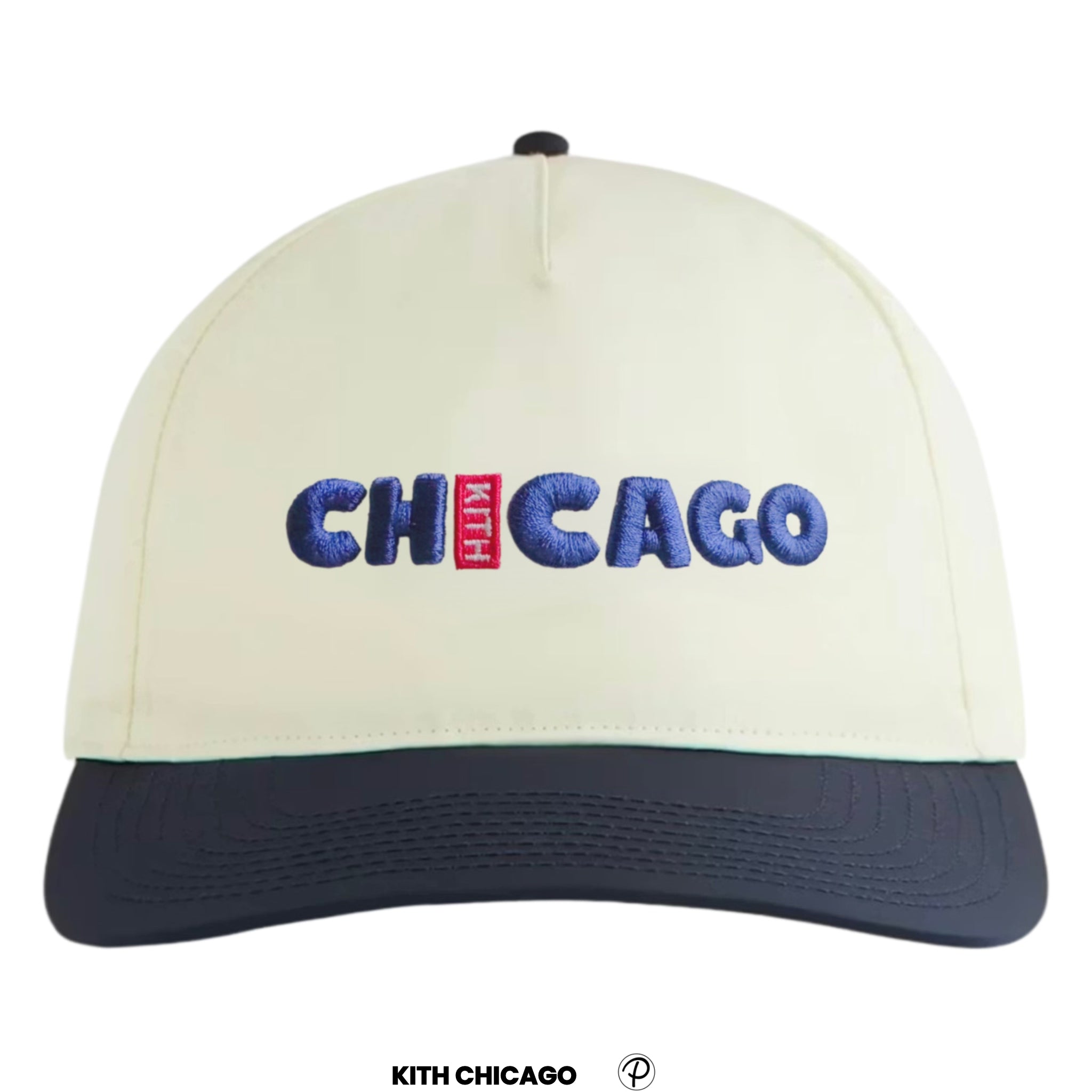 Kith Chicago Cubs Logo Nylon Bay Low Pinch Hat | Store Exclusive