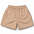 Bravest Studios Gucci-Inspired Mesh Monogram Shorts Tan 2020 (USED)