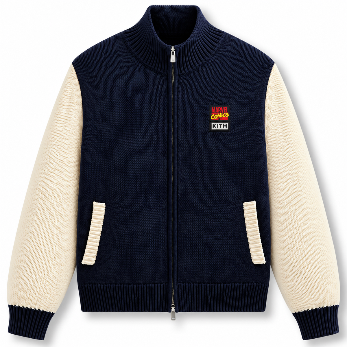 Kith Marvel Comics Wyona Full-Zip Sweater Jacket Nocturnal 2024 (USED)