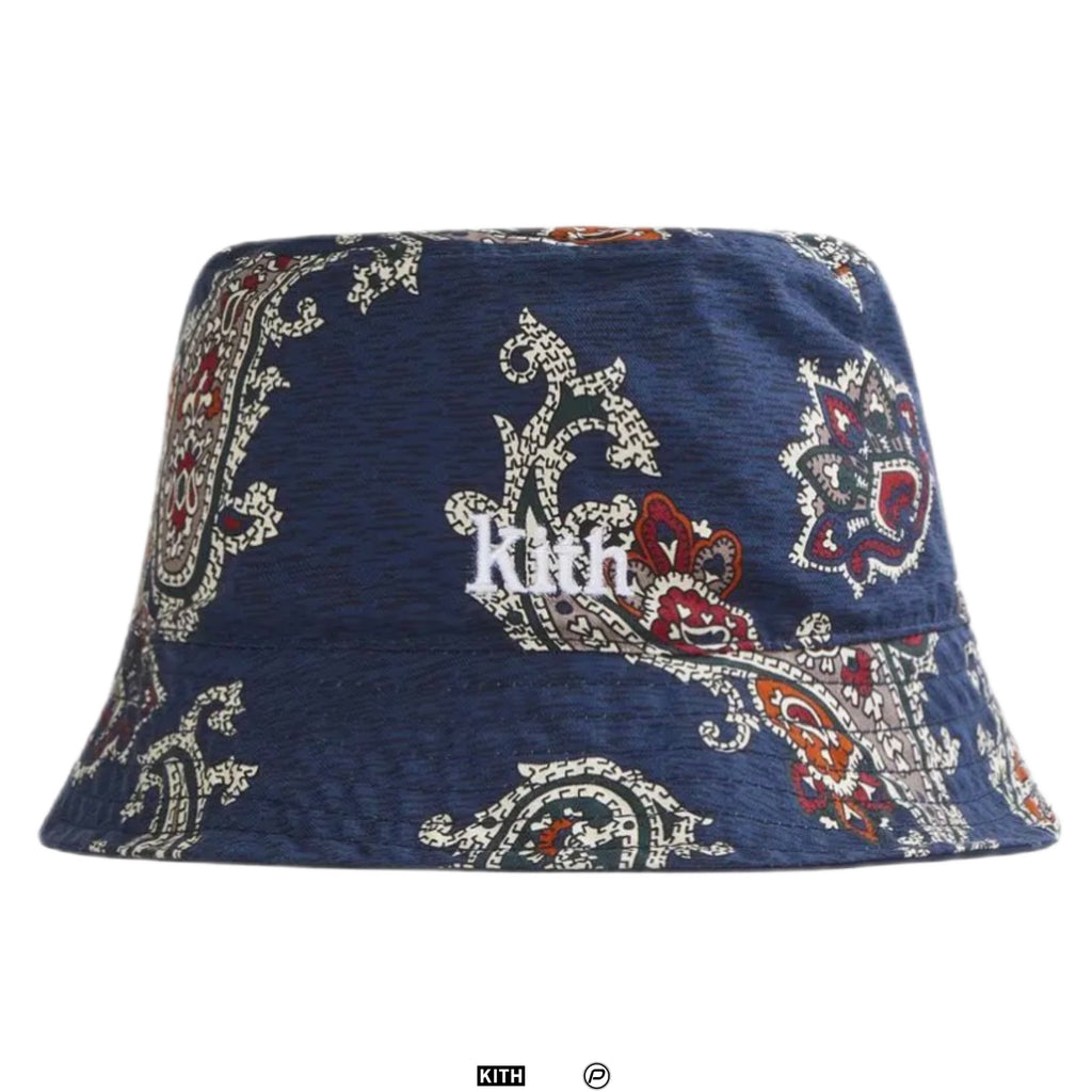Kith Silk Cotton Paisley Reversible Bucket Hat 2021 (USED)