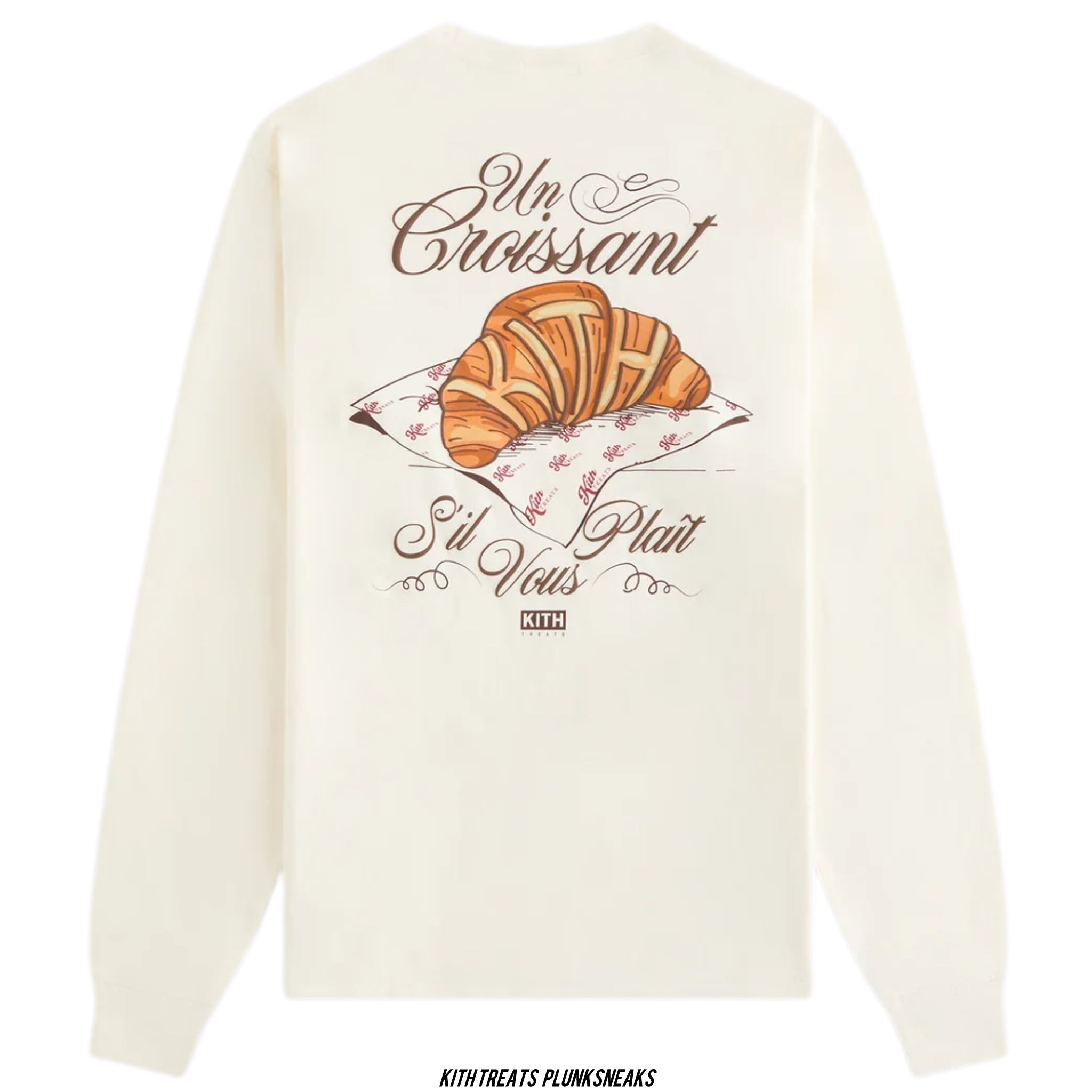 Kith Treats Croissant Paris Long Sleeve Pocket Tee