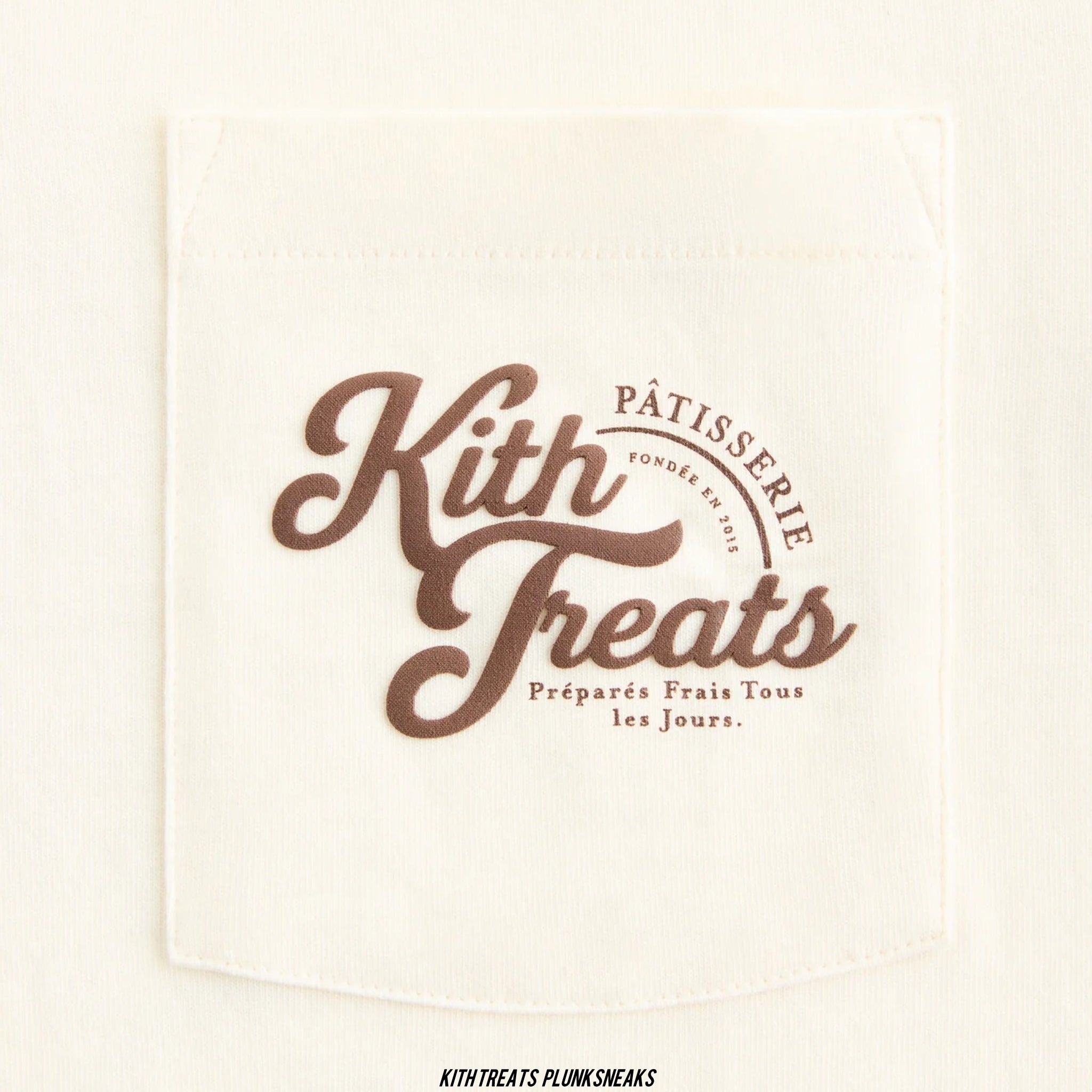 Kith Treats Croissant Paris Long Sleeve Pocket Tee