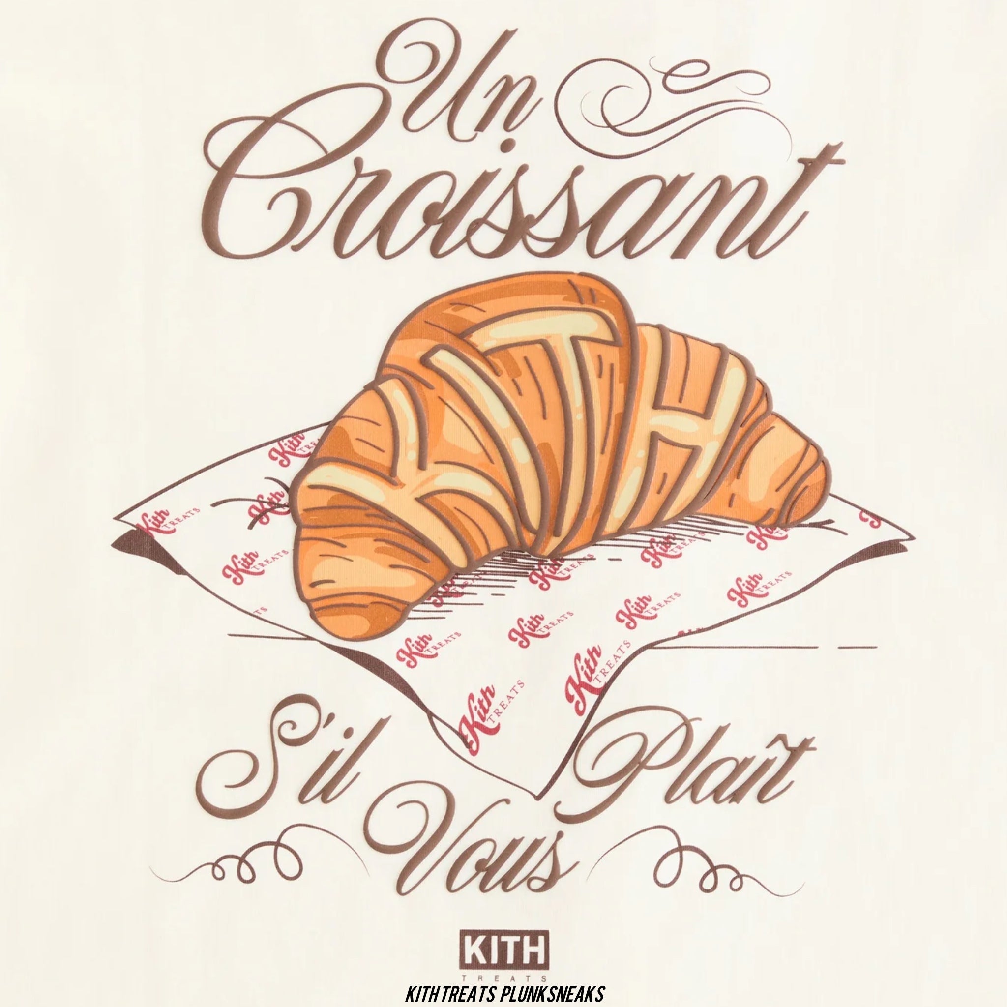Kith Treats Croissant Paris Long Sleeve Pocket Tee