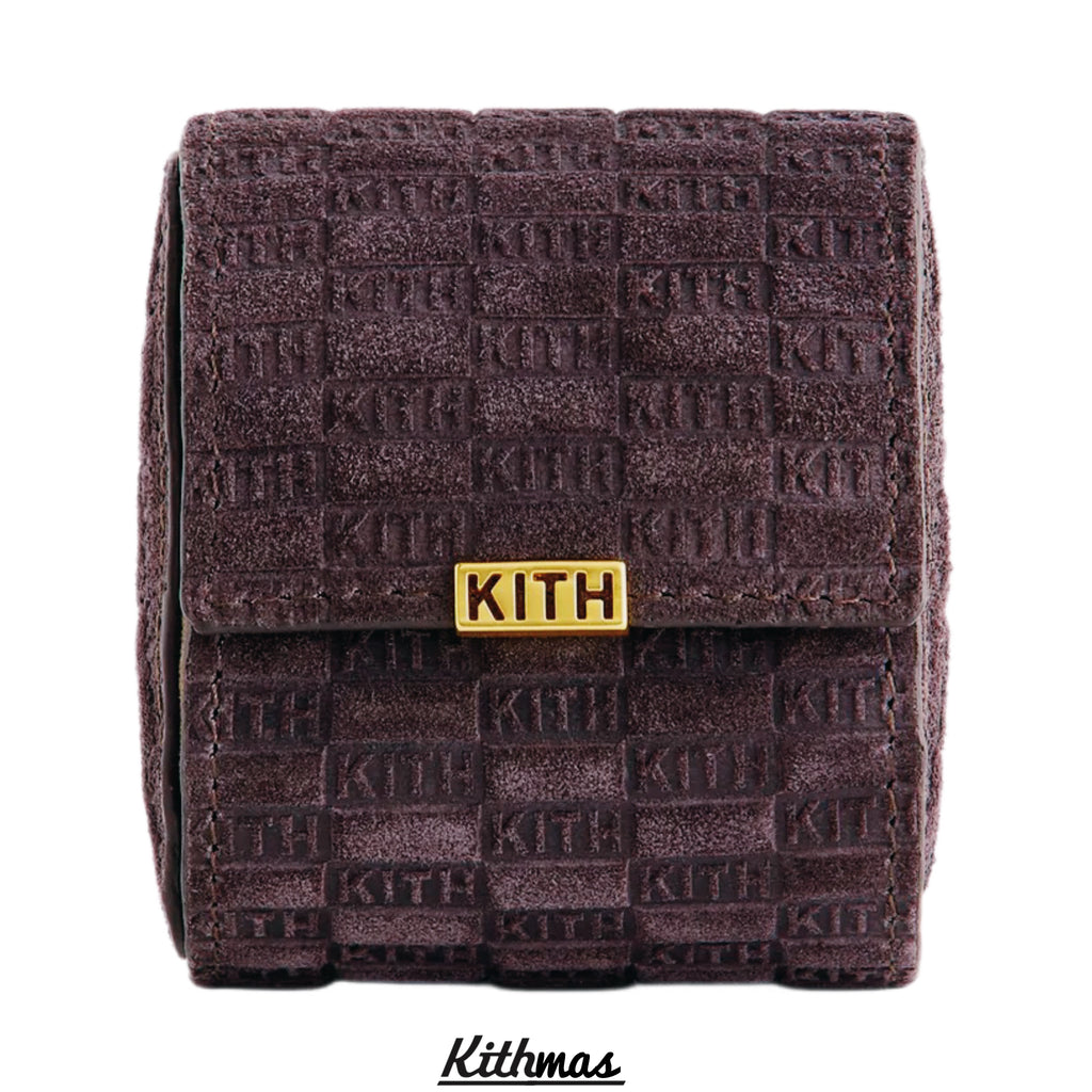 Kithmas Monogram Suede Leather Single Watch Roll | Incognito