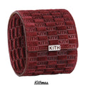 Kithmas Monogram Suede Leather Single Watch Roll Case | Magma