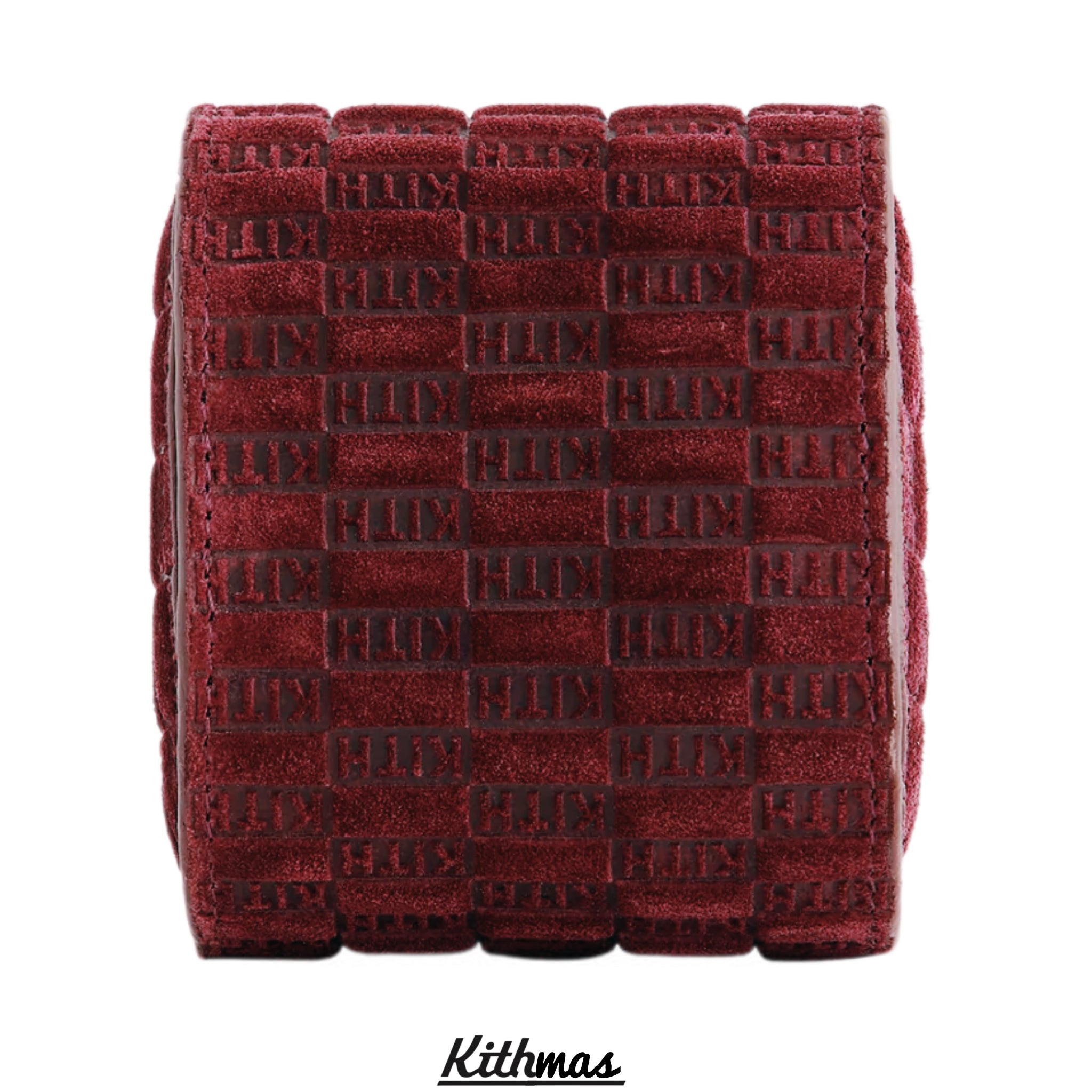Kithmas Monogram Suede Leather Single Watch Roll Case | Magma