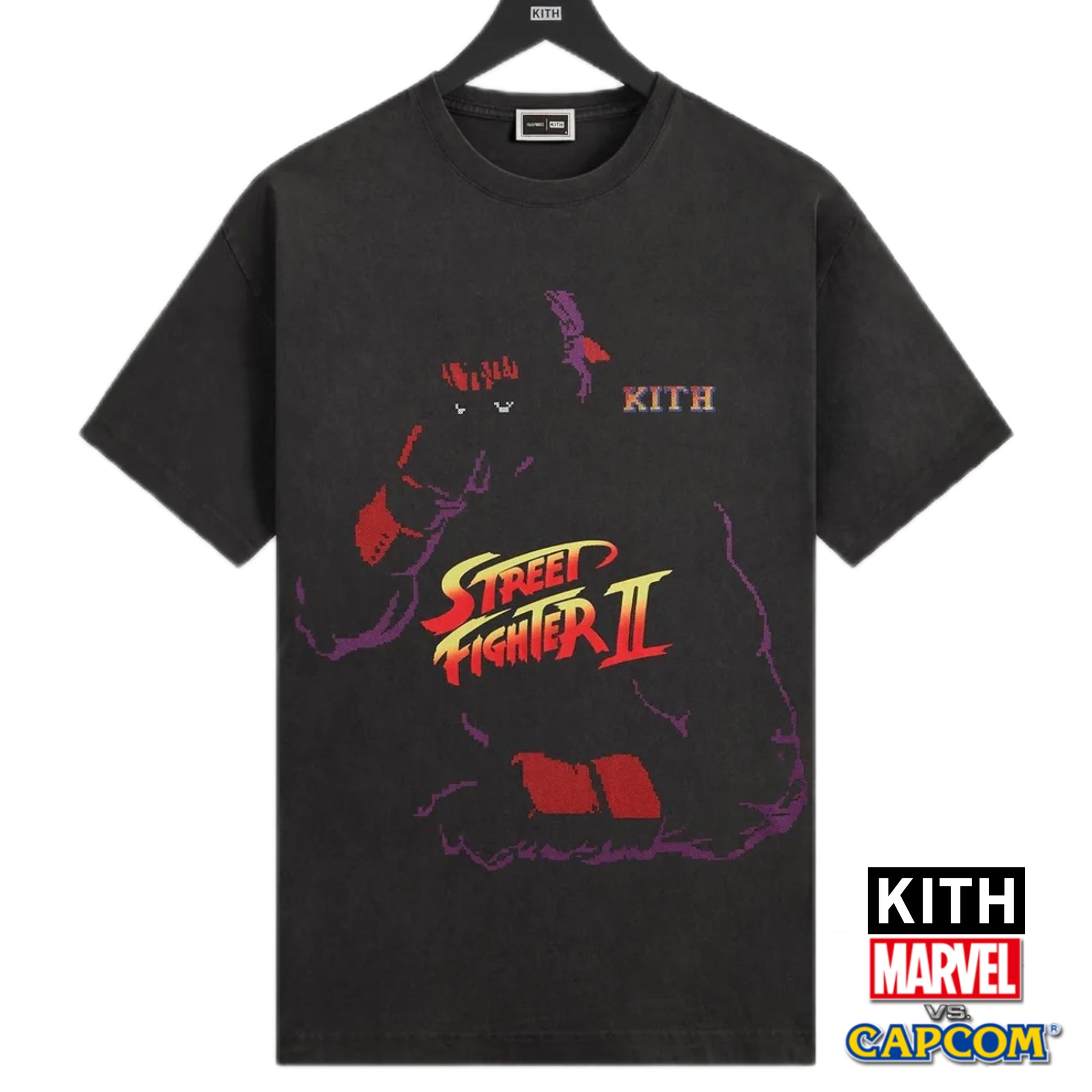 Kith Marvel VS CAPCOM Street Fighter Ryu Needle Point Vintage Tee