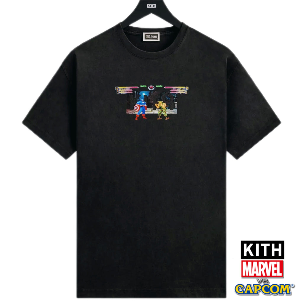Kith Marvel vs Capcom Captain America Guile Industrial Vintage Tee