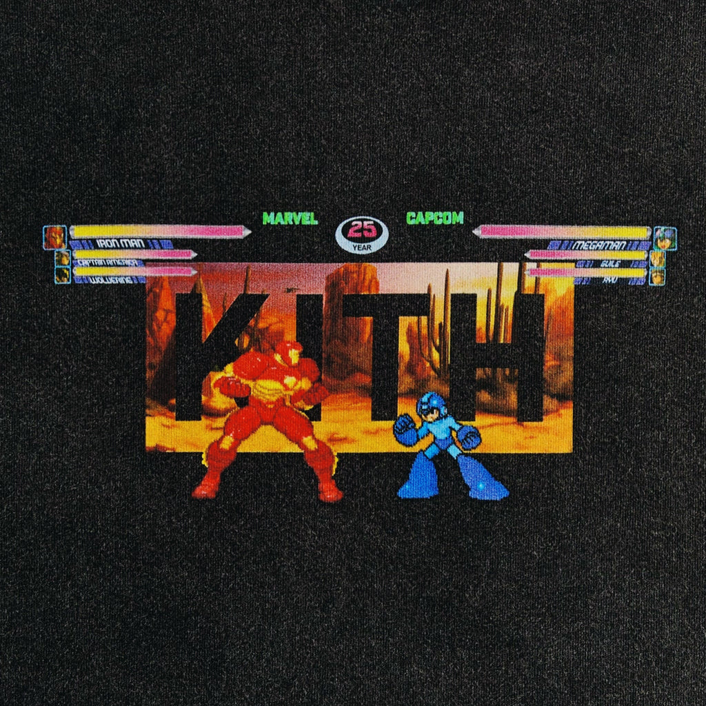 Kith Marvel vs Capcom Iron Man Mega Man Desert Vintage Tee