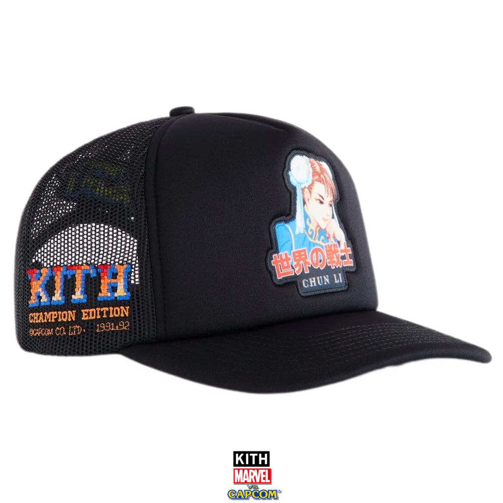 Kith Marvel VS CAPCOM Street Fighter Chun Li Nolan Trucker Hat