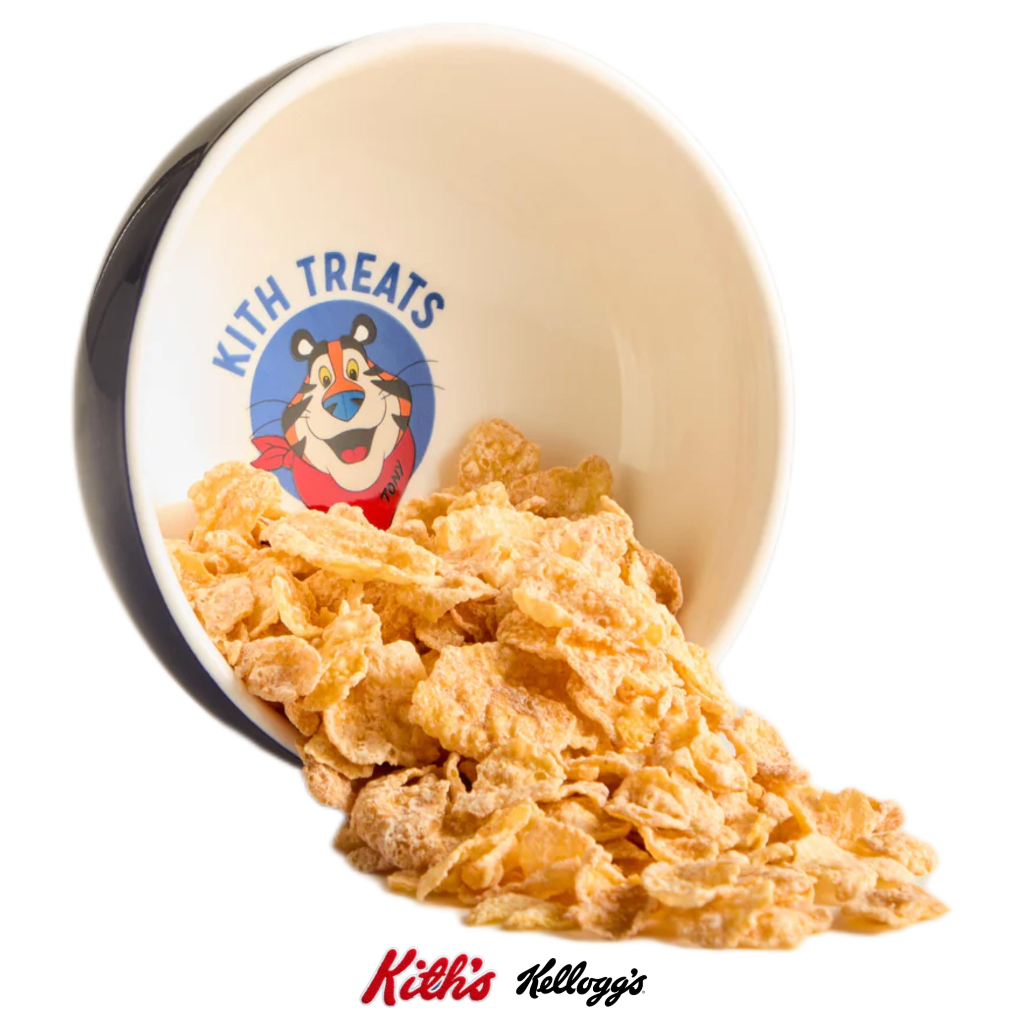 Kith Treats for Kellogg’s Frosted Flakes Tony The Tiger Cereal Bowl Set With Spoons