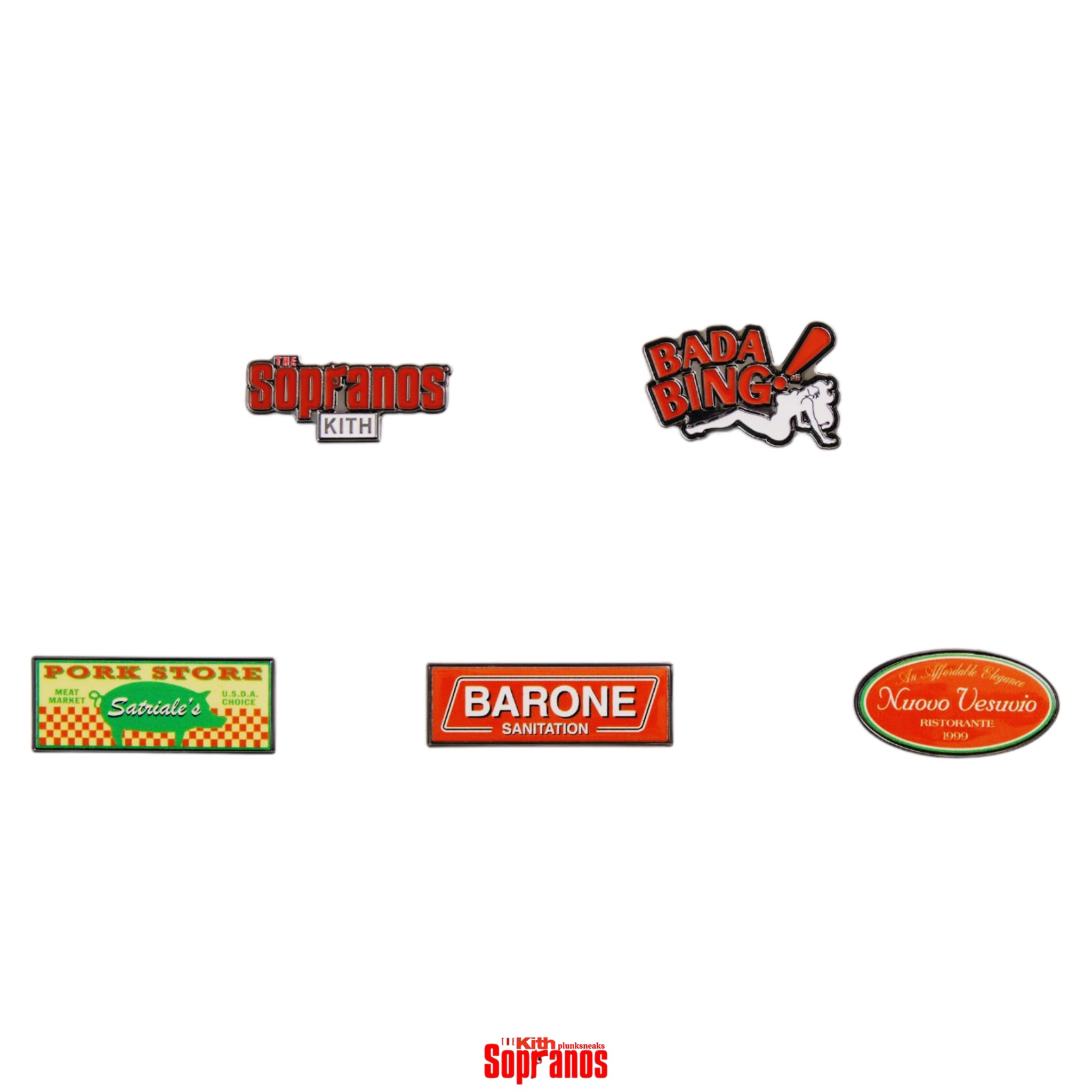 Kith for The Sopranos Collectable 5-Pin Set