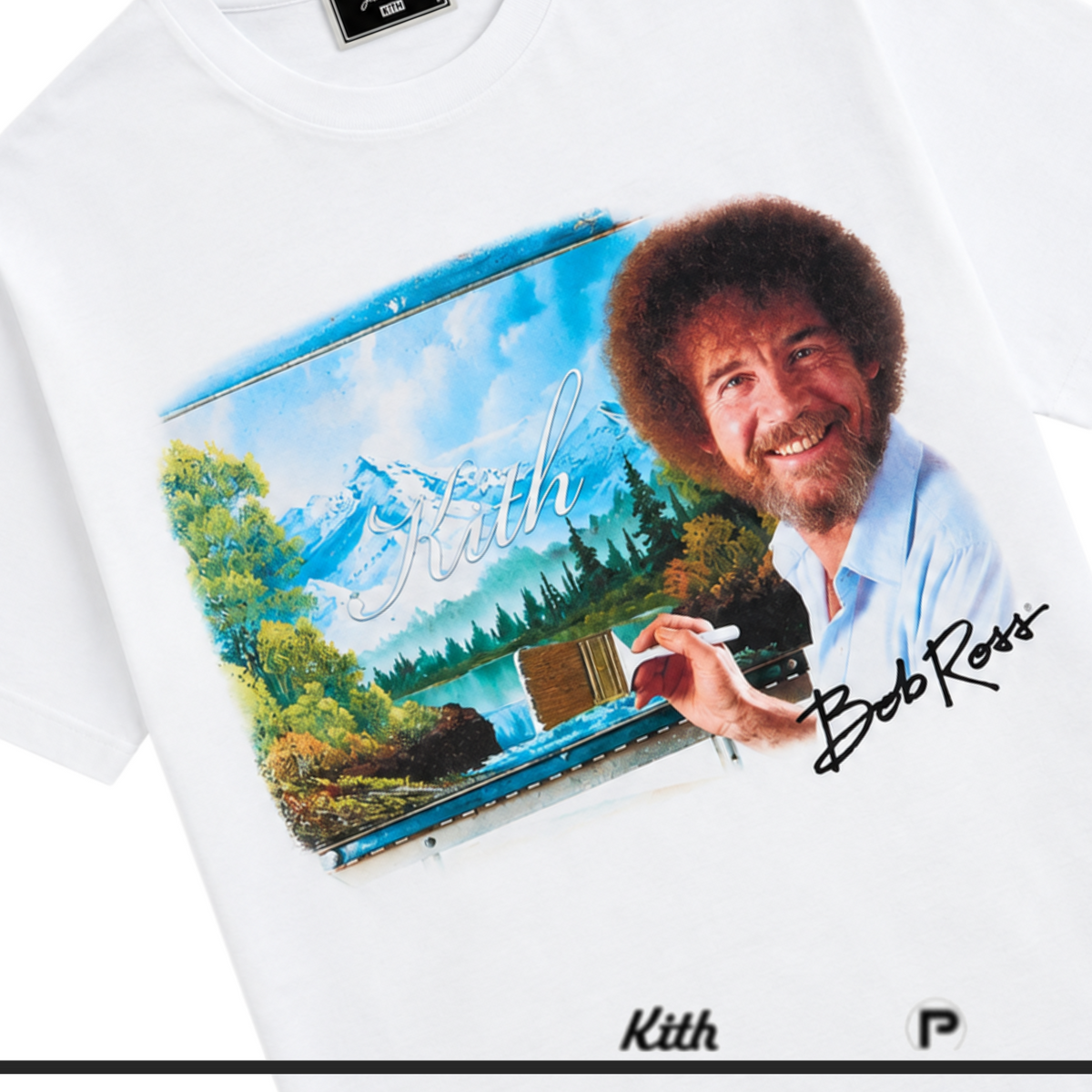 Kith for Bob Ross Portrait Tee White 2026