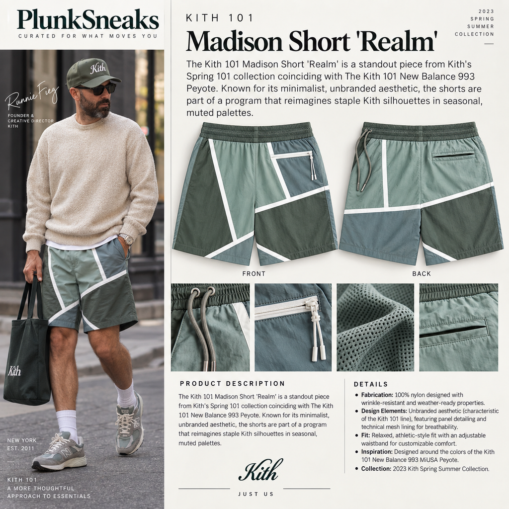 Kith 101 Madison Short Realm Green 2023 (NEW-)