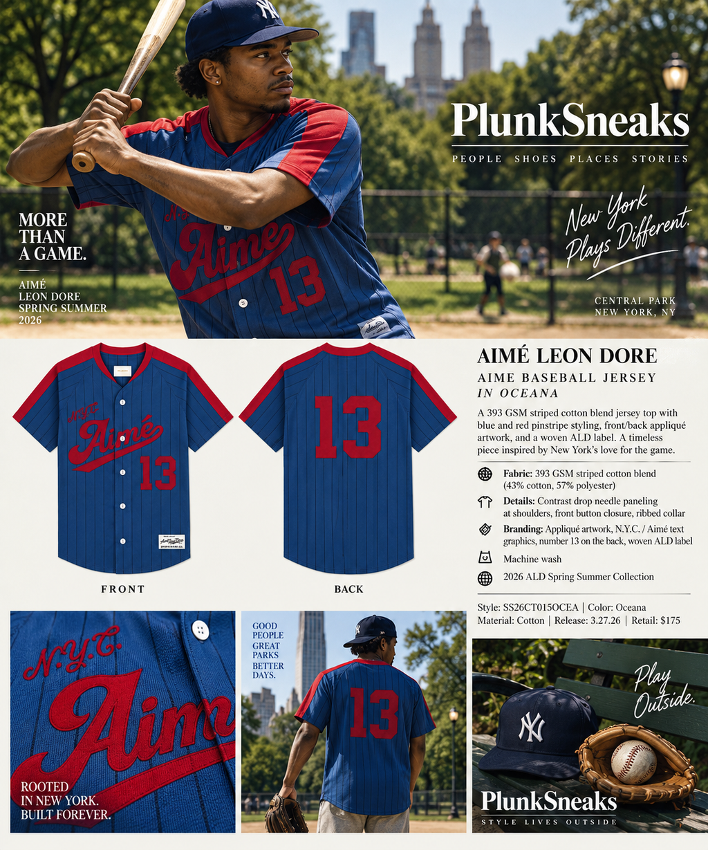 Aimé Leon Dore Aime Baseball Jersey Oceana 2026