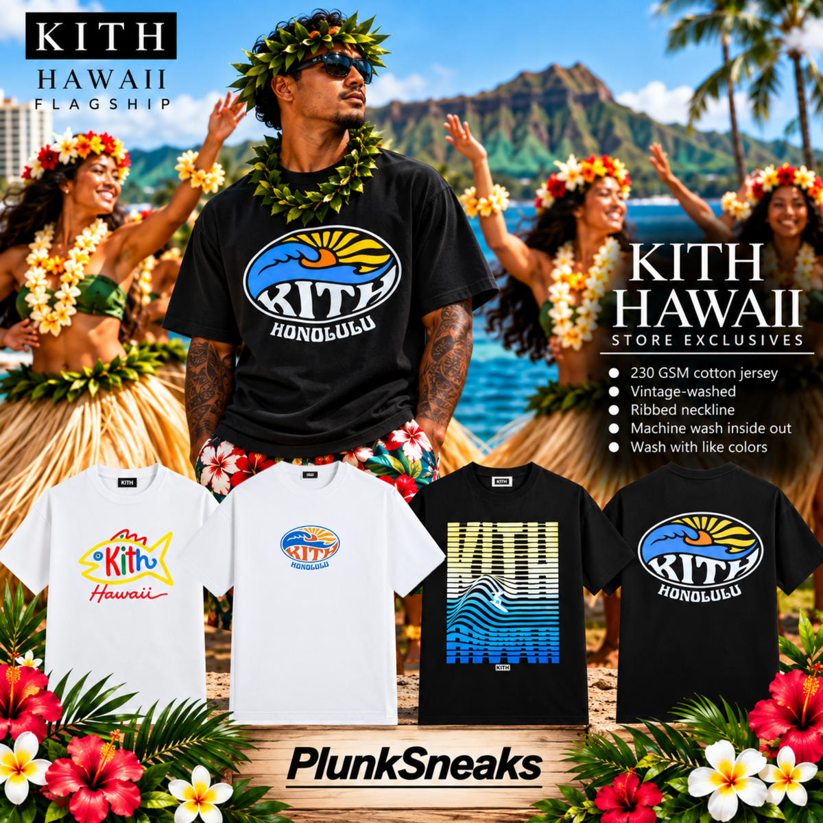 Kith Hawaii Frontside Surf Tee | Store Exclusive 2026 – PlunkSneaks