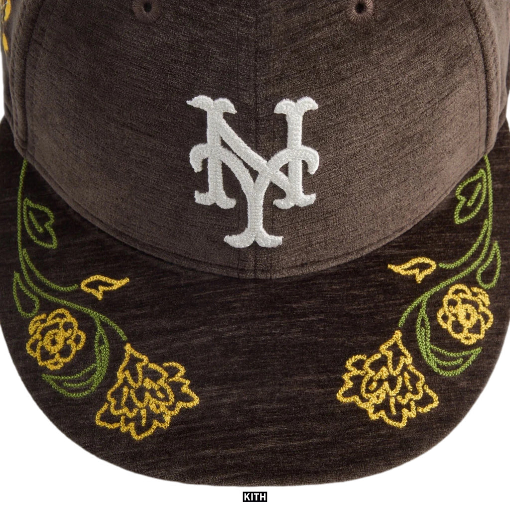Kith New Era for the New York Mets Floral Chenille Low Profile 59FIFTY Cap Hat