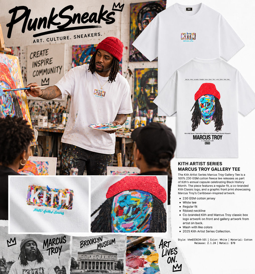 Kith Artist Series Marcus Troy Gallery Tee White 2025