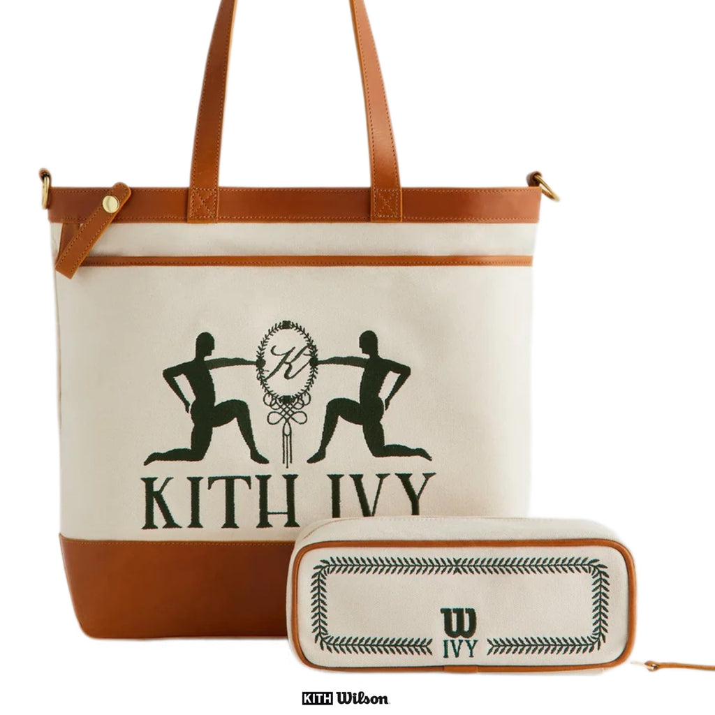 Kith Ivy Club for Wilson Leather Trimmed Tote With Ball Bag