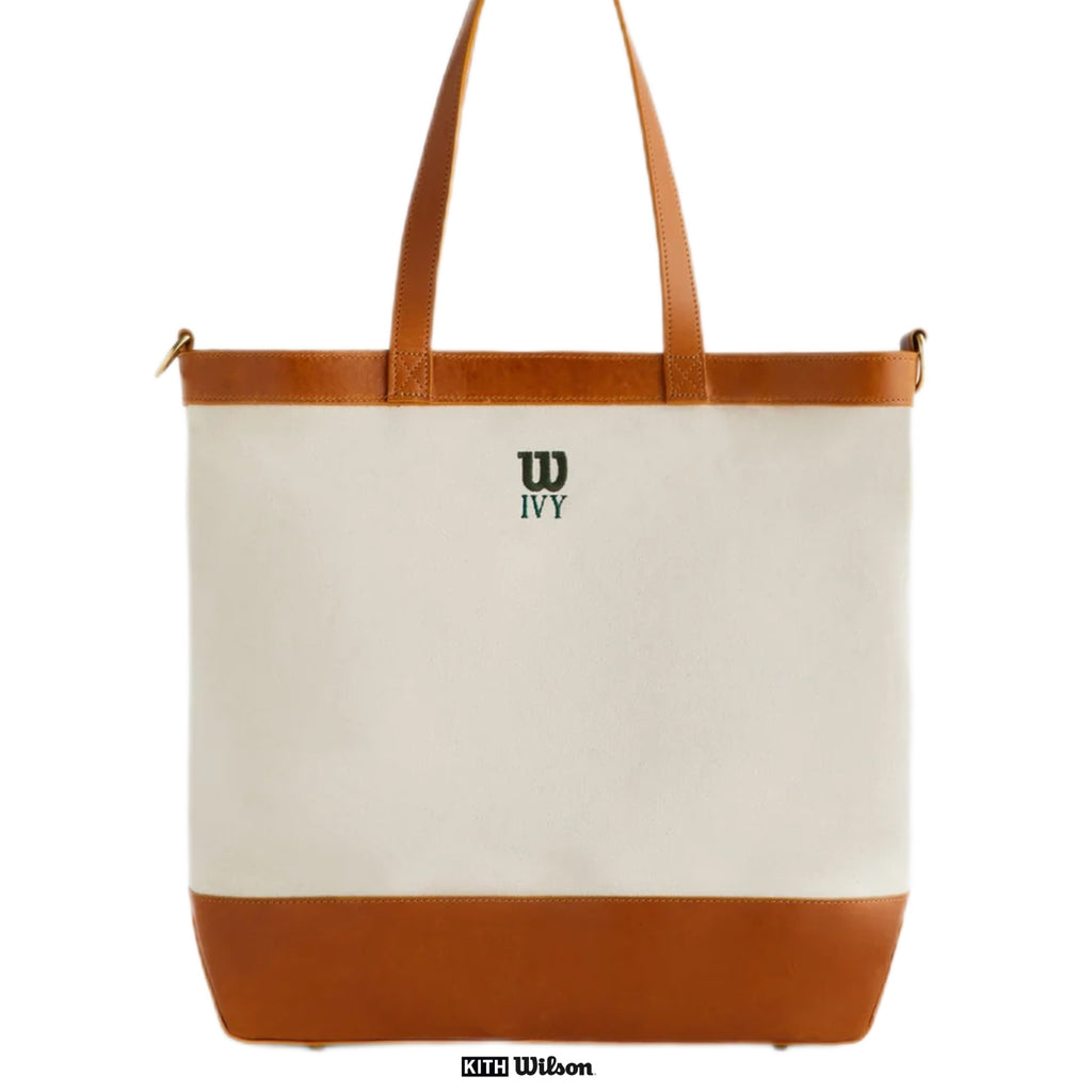Kith Ivy Club for Wilson Leather Trimmed Tote With Ball Bag