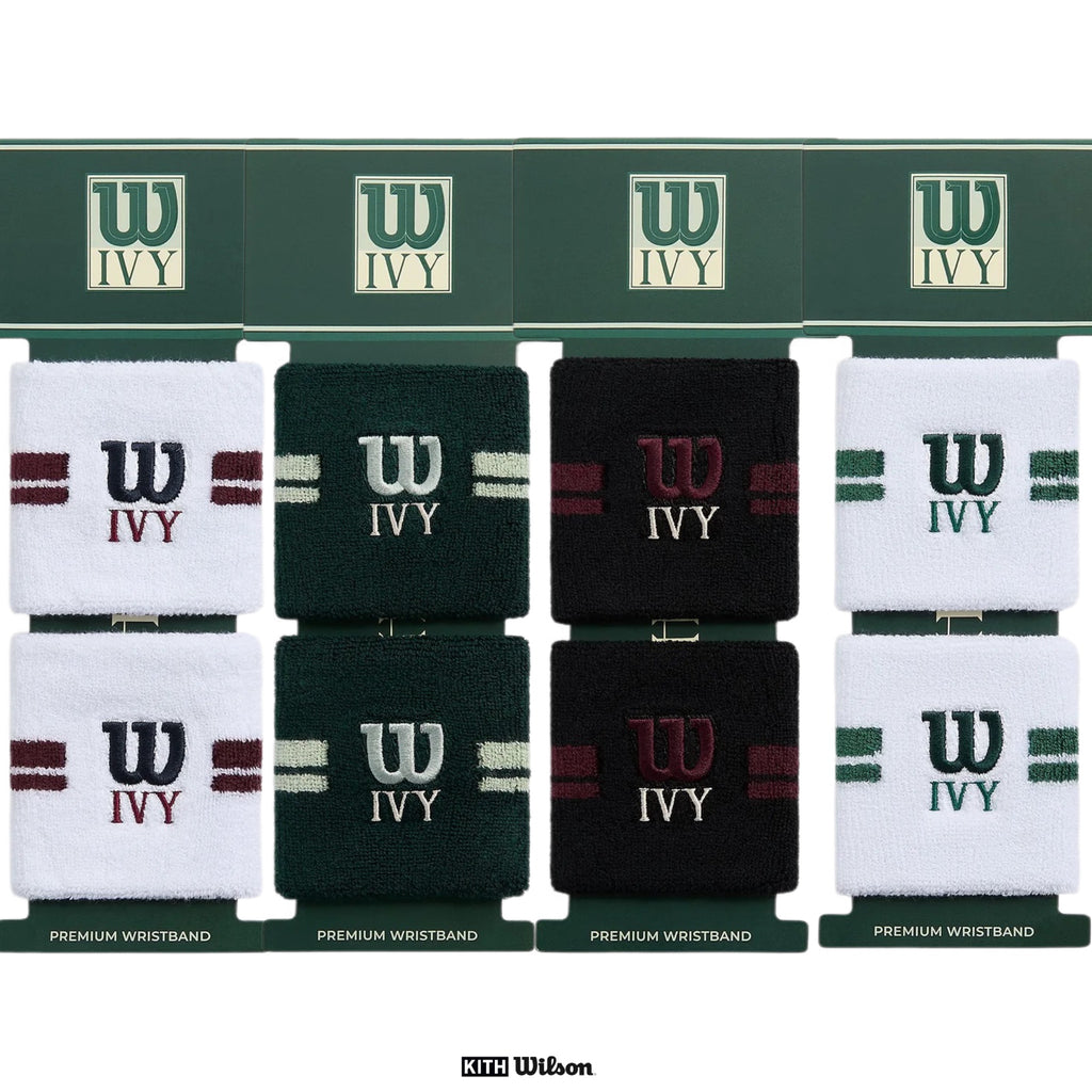Kith Ivy Club for Wilson Terry Stripe Wristbands