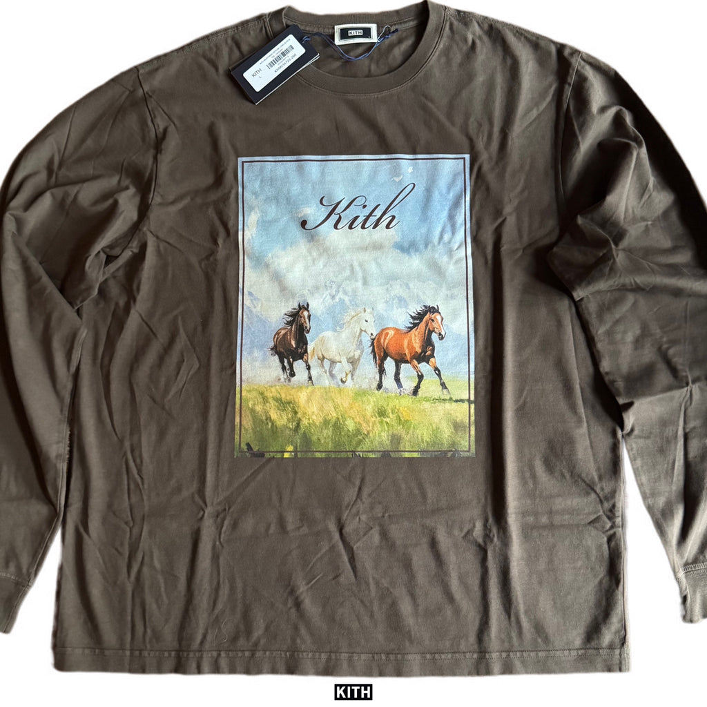 Kith Mustang Long Sleeve Vintage Tee | Store Exclusive