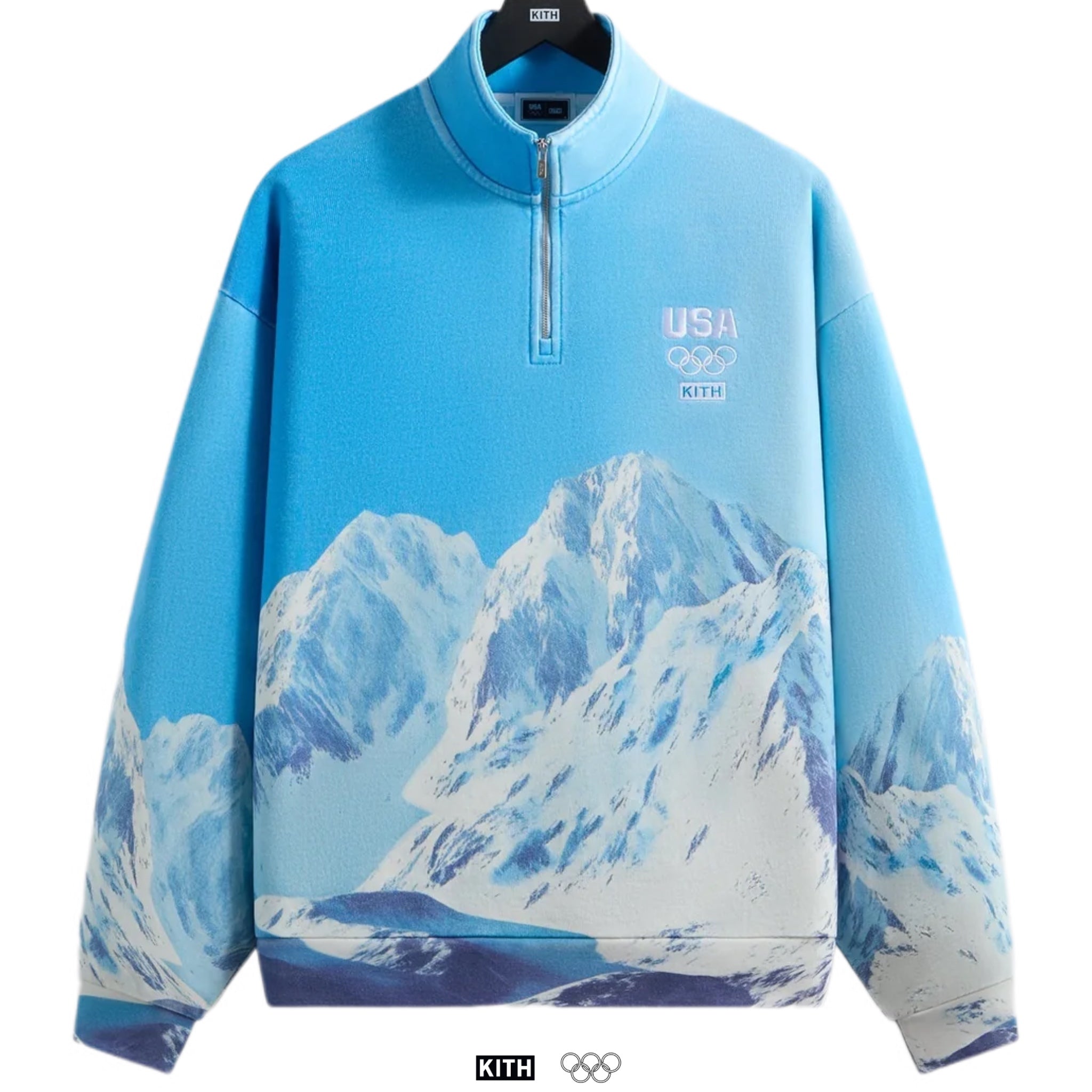 Kith for Team USA Winter Mountain Quarter Zip Sweater
