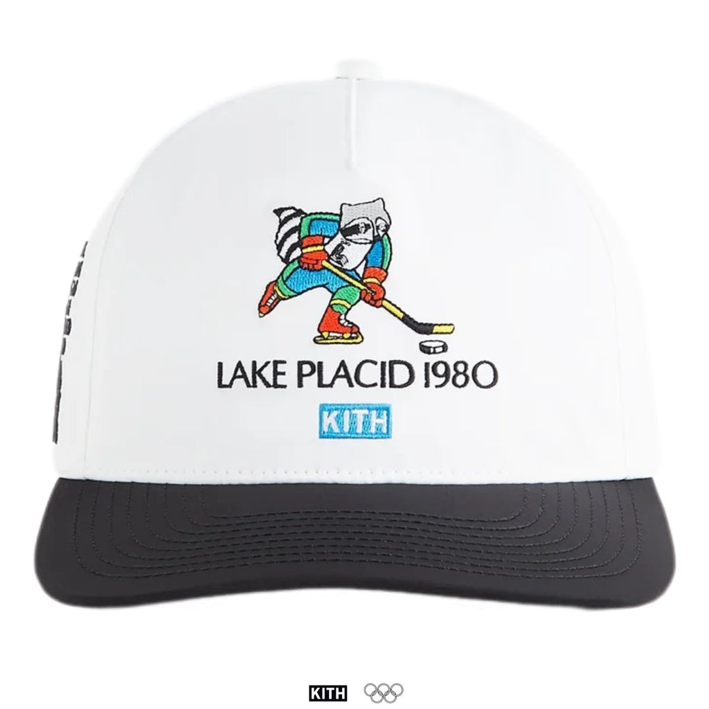 Kith for Olympics Heritage Lake Placid  1980 Nylon Bay Low Pinch Crown Snapback Hat